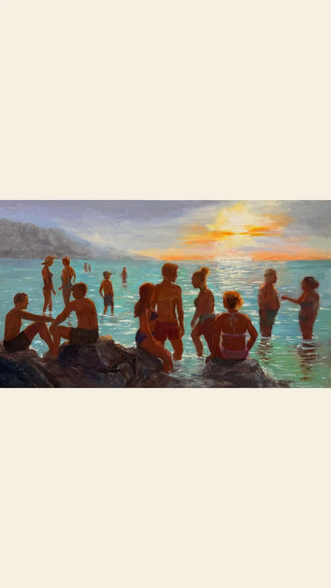 Sunset Bathers with Cream Background.jpg