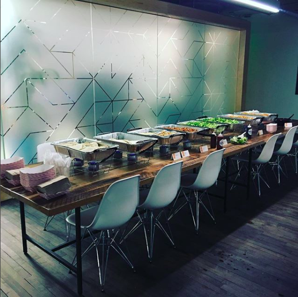 A TYPICAL DROP-OFF | TACO BAR PICTURED ABOVE