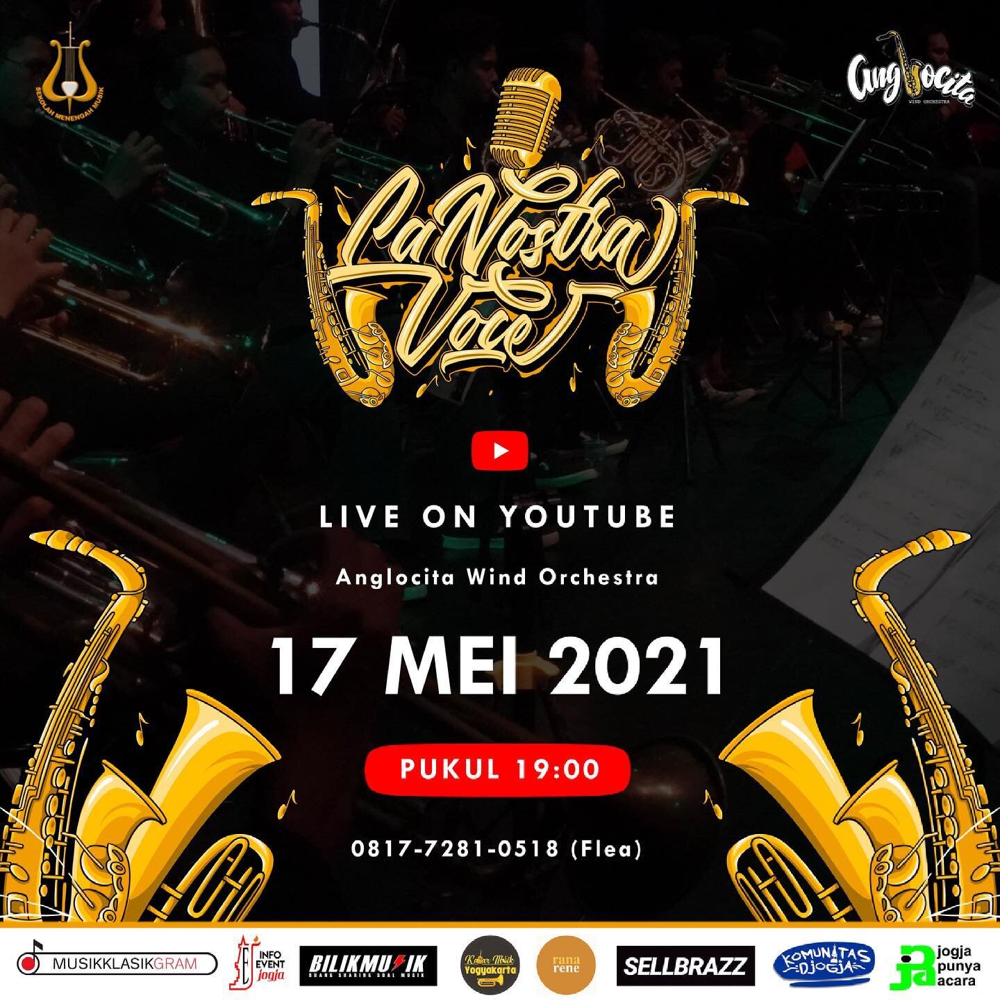 If you won't hear us speak, then listen to us play 🎷
For you can cage the singer, but not the song 🎙️
&bull;
Saksikan kisah kami, dengarkan suara kami. Sebuah konser musik penuh mimpi dan harapan bertajuk &quot;La Nostra Voce&quot; akan segera data