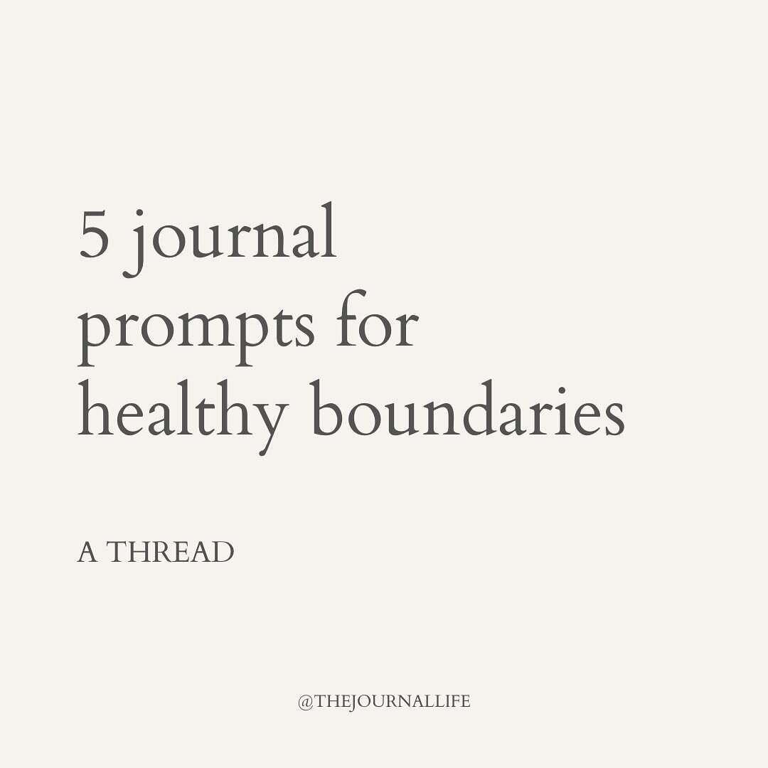 Some prompts for you on boundaries on this hump day ❤️✨

#journalprompts #journalingprompts #journalingprompt #journalinspiration #journal #journaling #journalcommunity #lifethoughts #lifetruths #boundaries #healthyboundaries #boundariesarehealthy #b