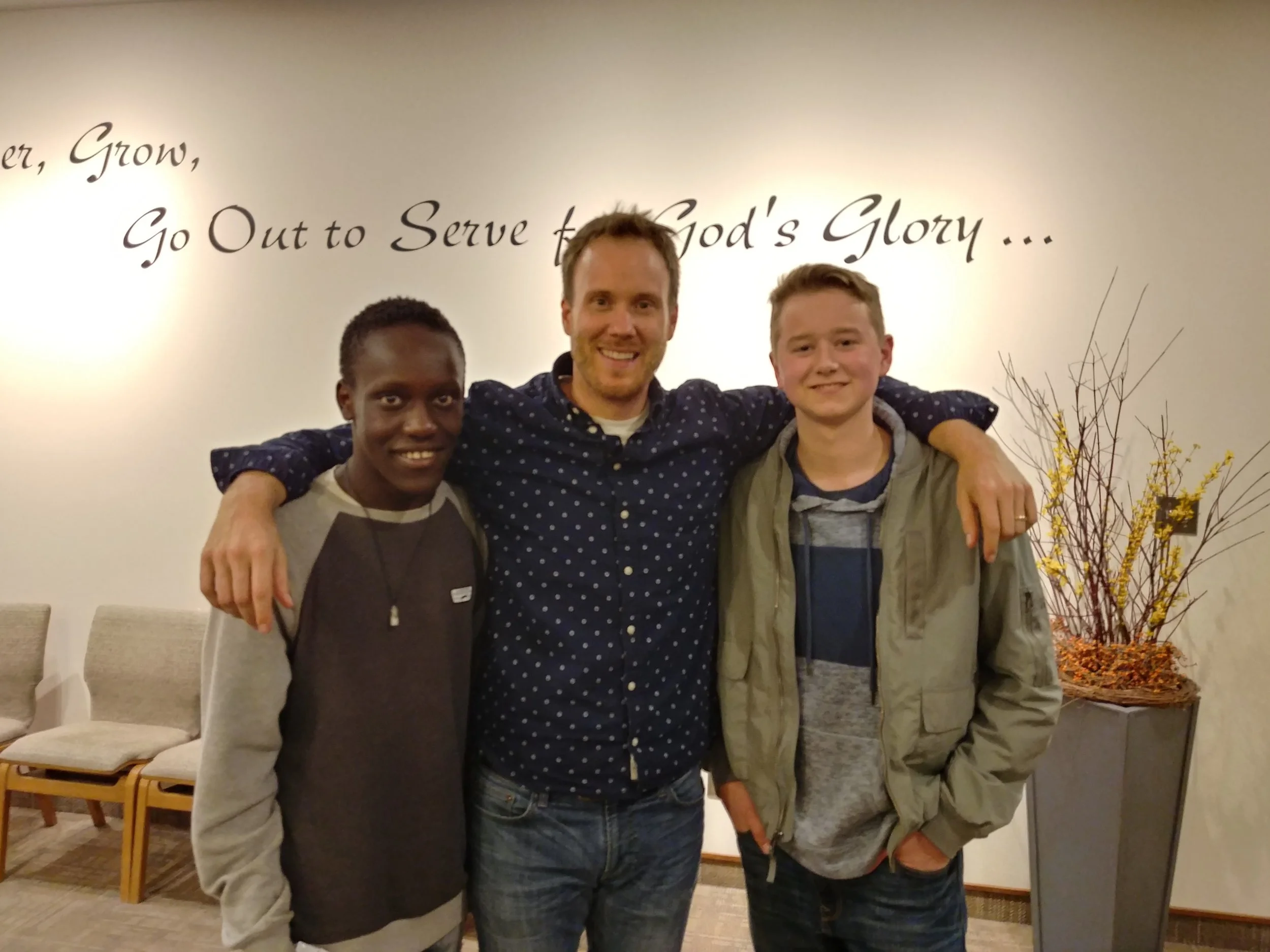 Jer with a couple of youth from Smithers CRC…he really enjoyed these two guys!