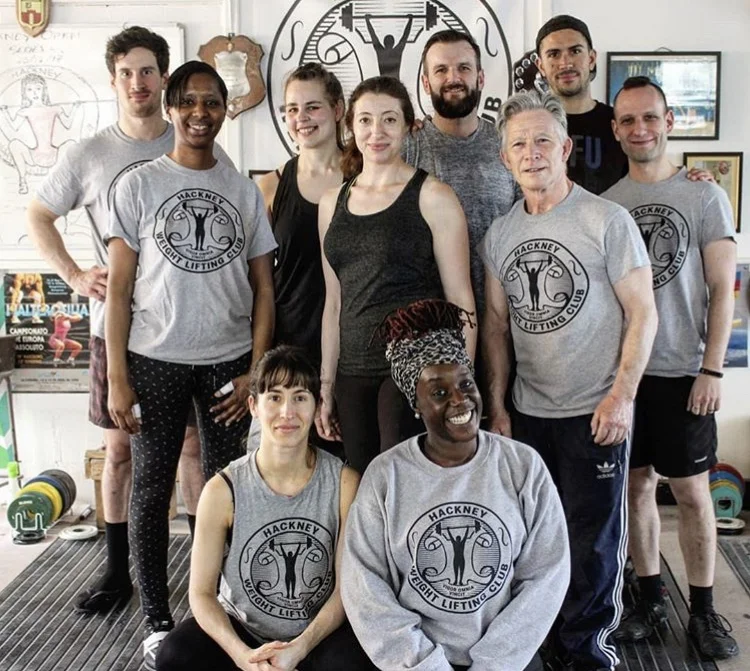 Joe, Natalie, Ed, Johannes, Maurice/Amanda, Coach Daphne, Coach Pat/ Coach Amelia, Sharlene (back/middle/bottom—left to right)