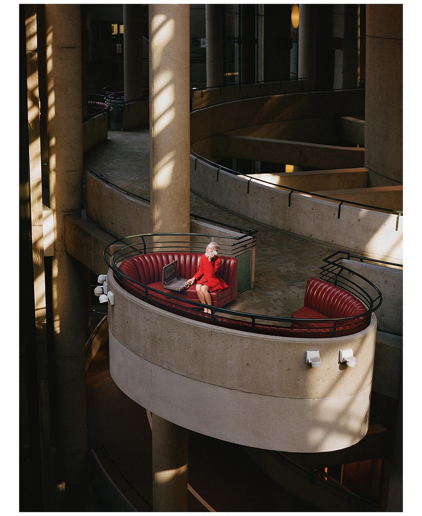 Stills from &ldquo;BONAVENTURRA&rdquo; 

A woman wanders amongst brutalist interiors, unable to find her way out.

This short (see previous post) is a love letter to brutalist architecture, the 1980&rsquo;s, and mysterious women in red.

Originally c