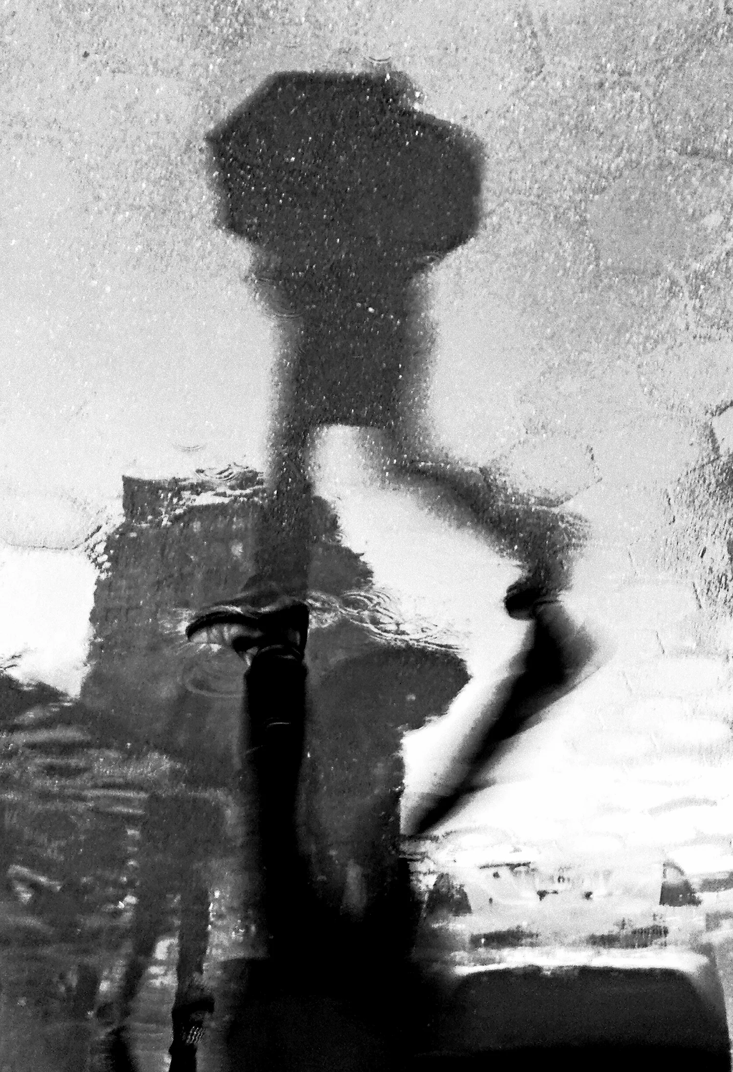 Man Jumping Puddle NYC