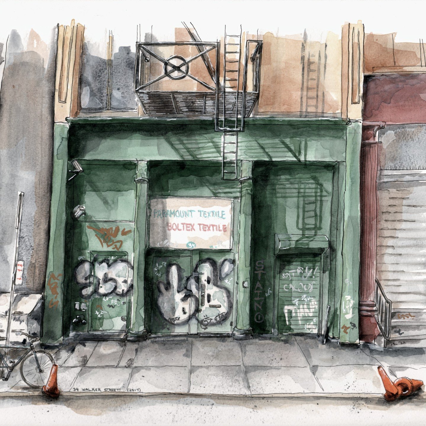 '34 Walker Street, Tribeca, NYC' , Watercolor, ink, mixed media, painted on 12 x 16 Canson Board.
.
wwwKovalFineArtcom #watercolor #cityscape #painting #instaart @davinci_artistbrushes_official @danielsmithartistsmaterials @rosemarybrushes @schmincke