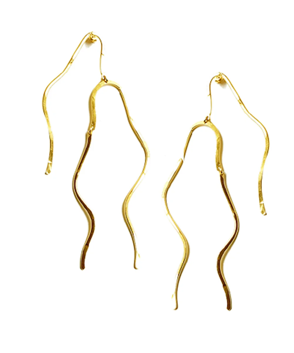 boucles d'oreille or de la créatrice de bijoux Eloïse Fiorentino