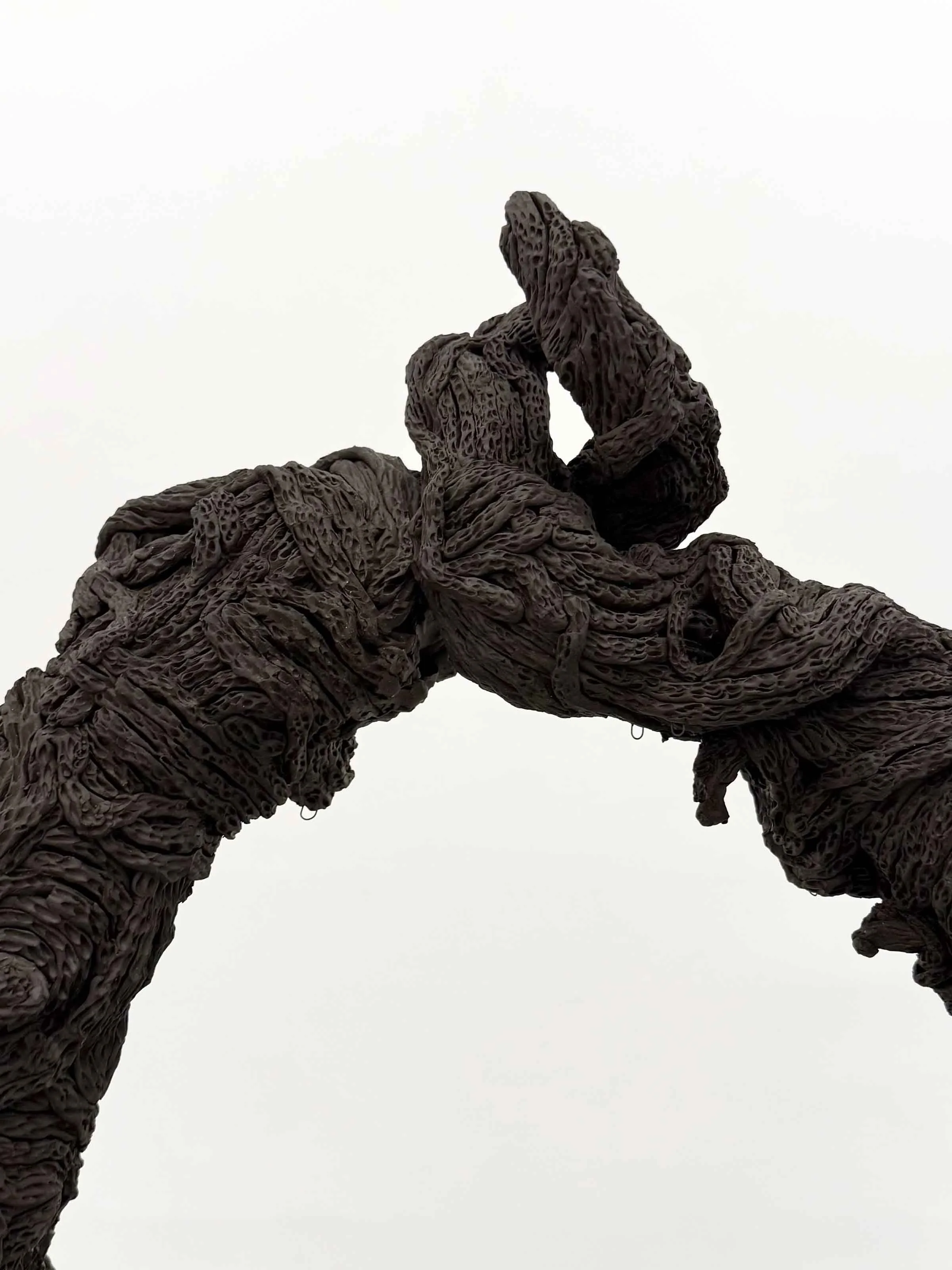   A Green Sword  (detail)  2026  Ceramic  37” x 13” x 35”    