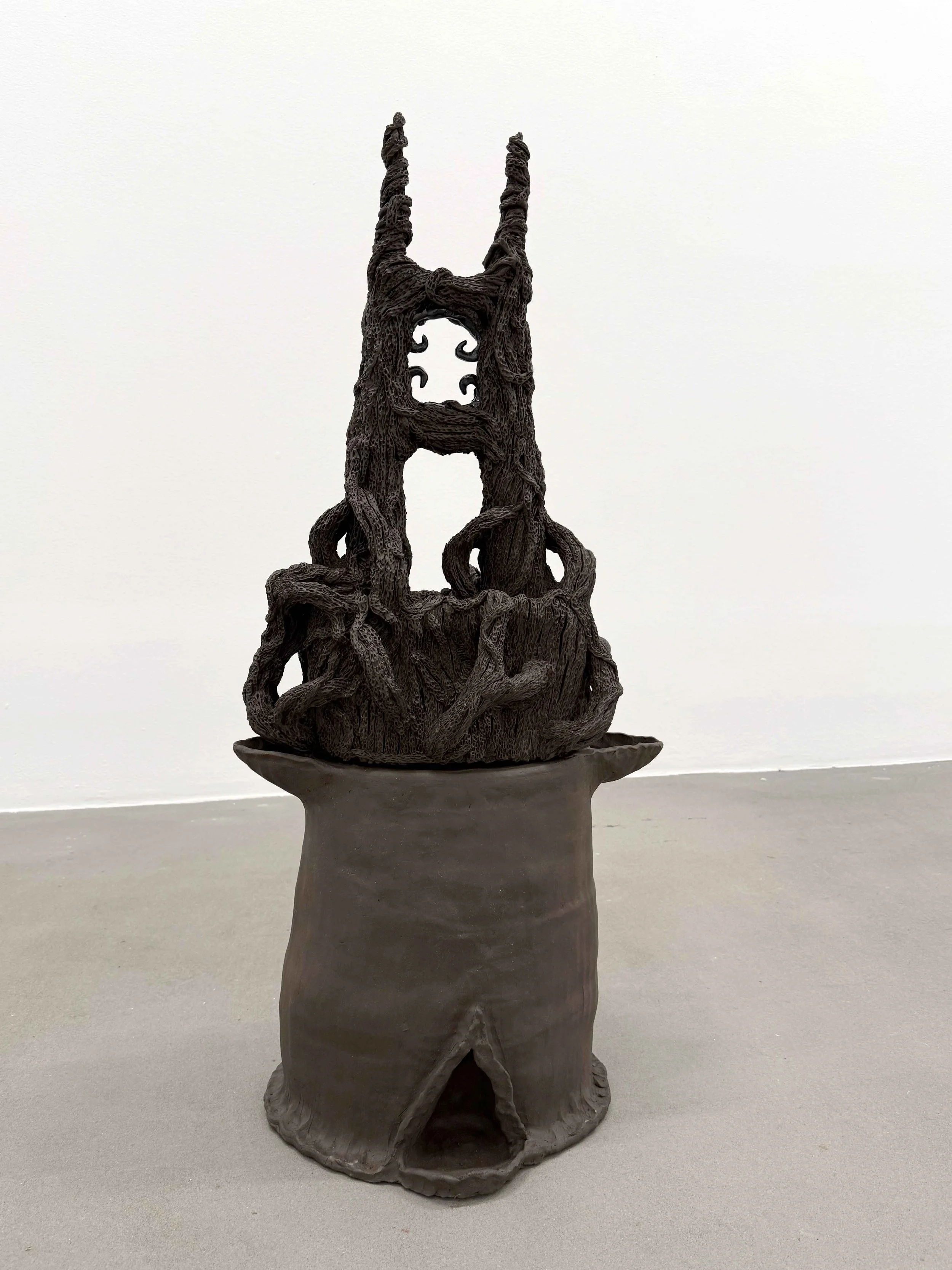   What Still Remains?   2026  ceramic, glaze  20” x 15.5” x 41.5”    