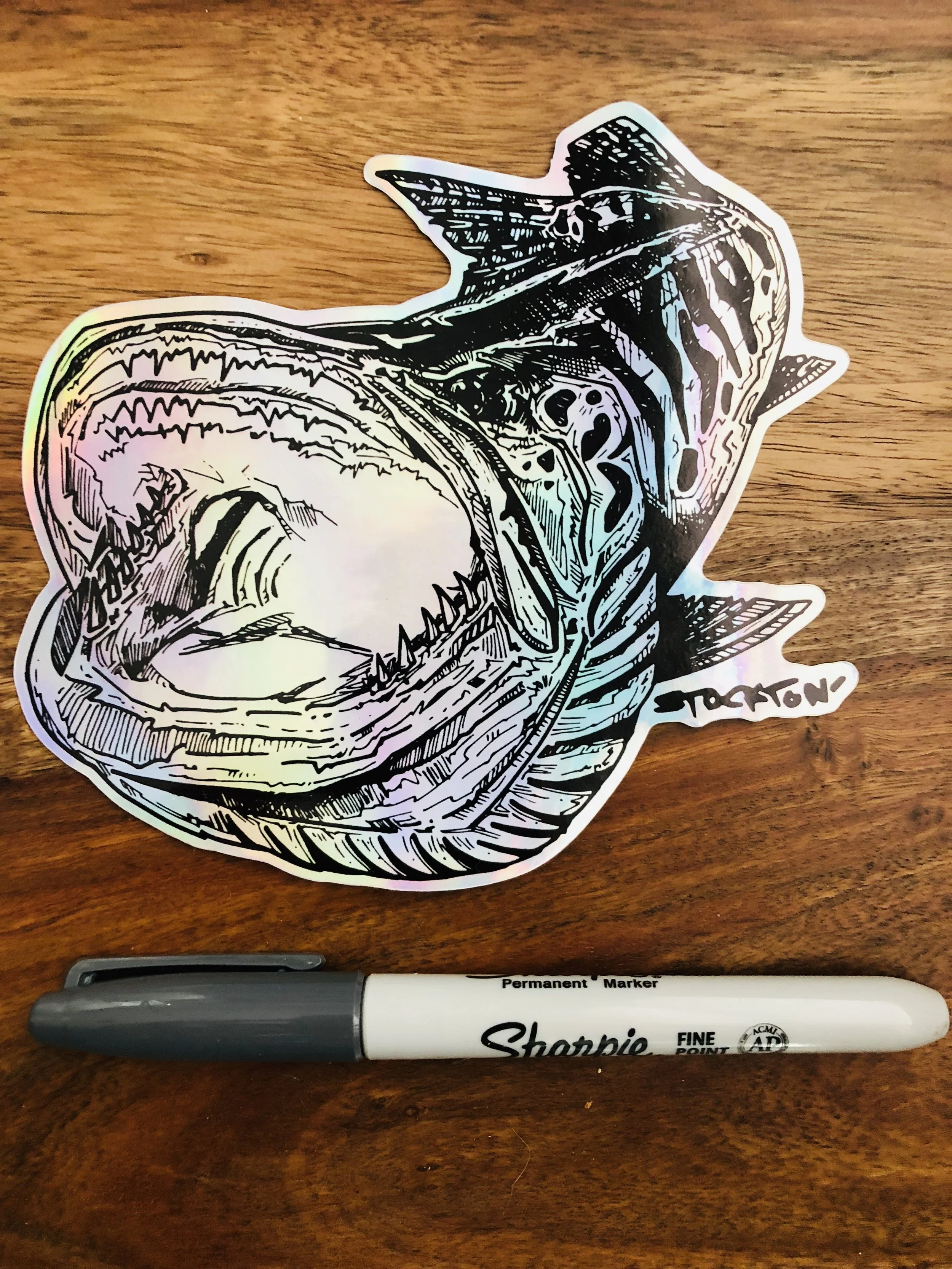 Muskie CHOP Holographic Decal