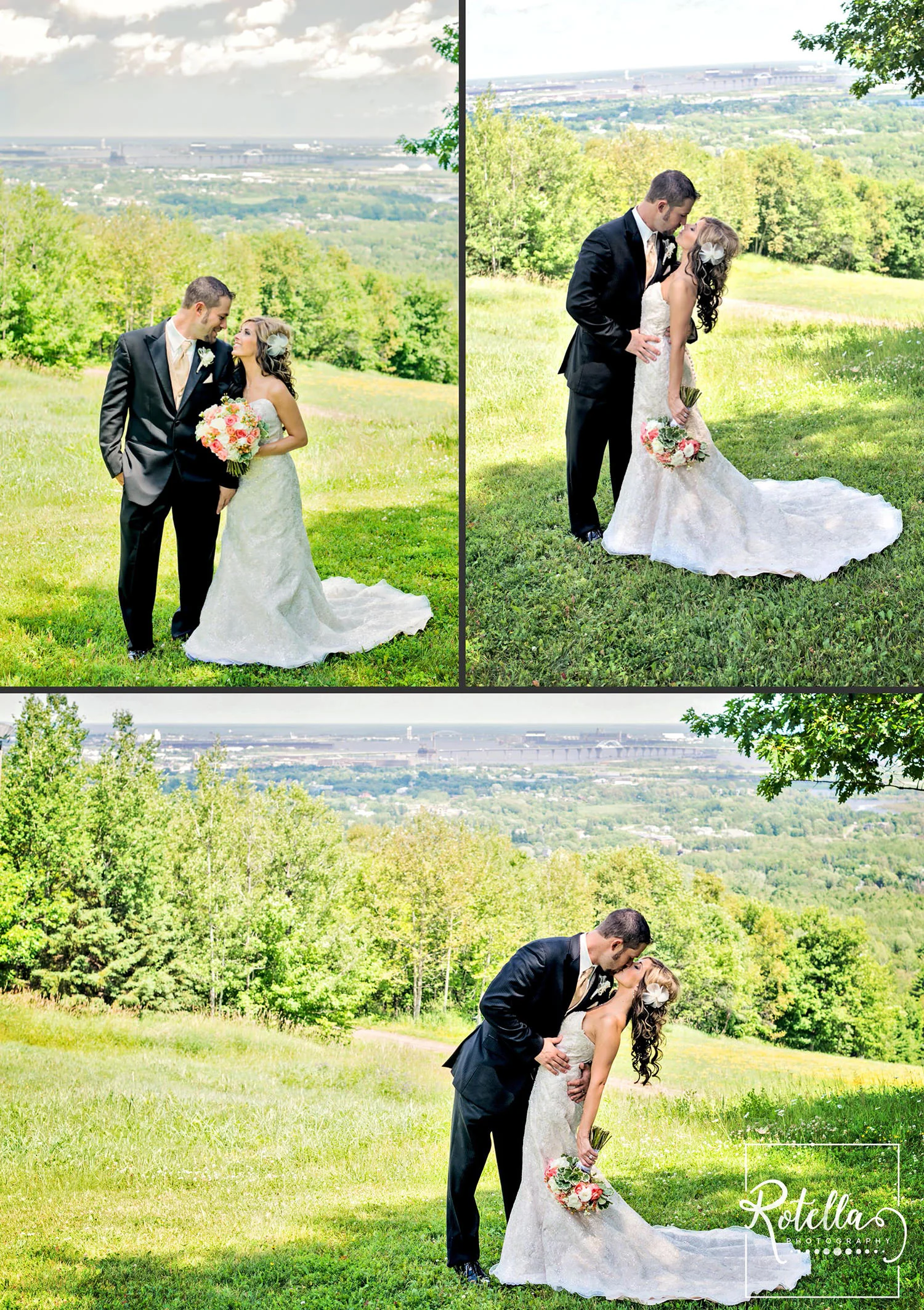 bride and groom portraits in Duluth, mn by Rotella Photography