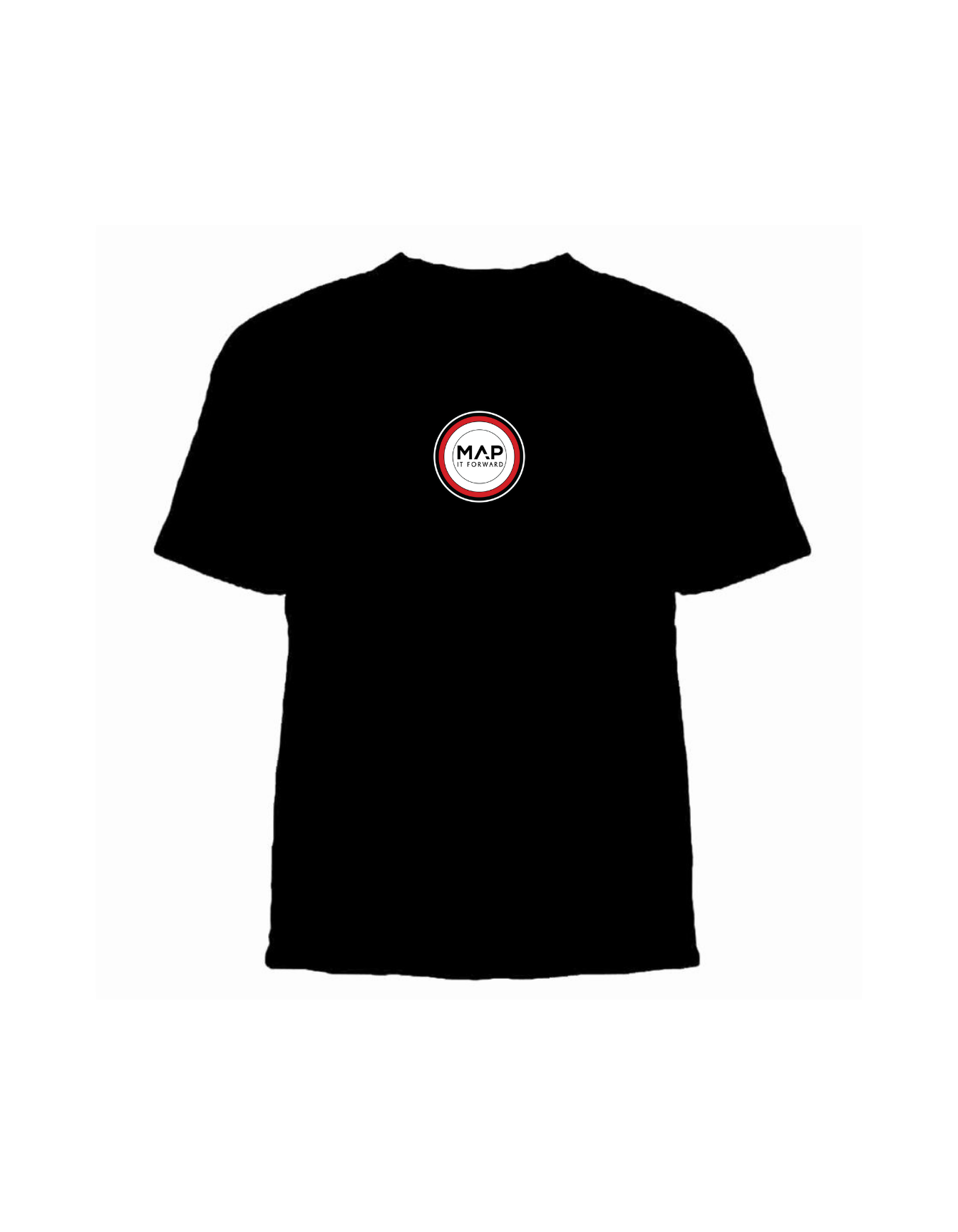 MAP IT FORWARD OG Black T-Shirts