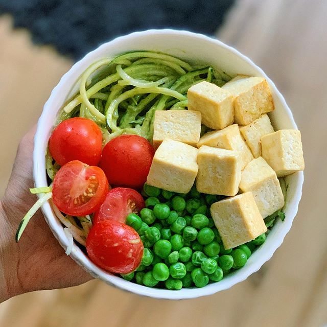 Wednesday&rsquo;s are for giant bowls of veggies 🥒 I&rsquo;m not a huge salad person, so I tend to opt for different ways to get a lot of veg in at once. ie) this zoodle bowl I quickly threw together for lunch! &bull;&bull;&bull;&bull;&bull;&bull;&b