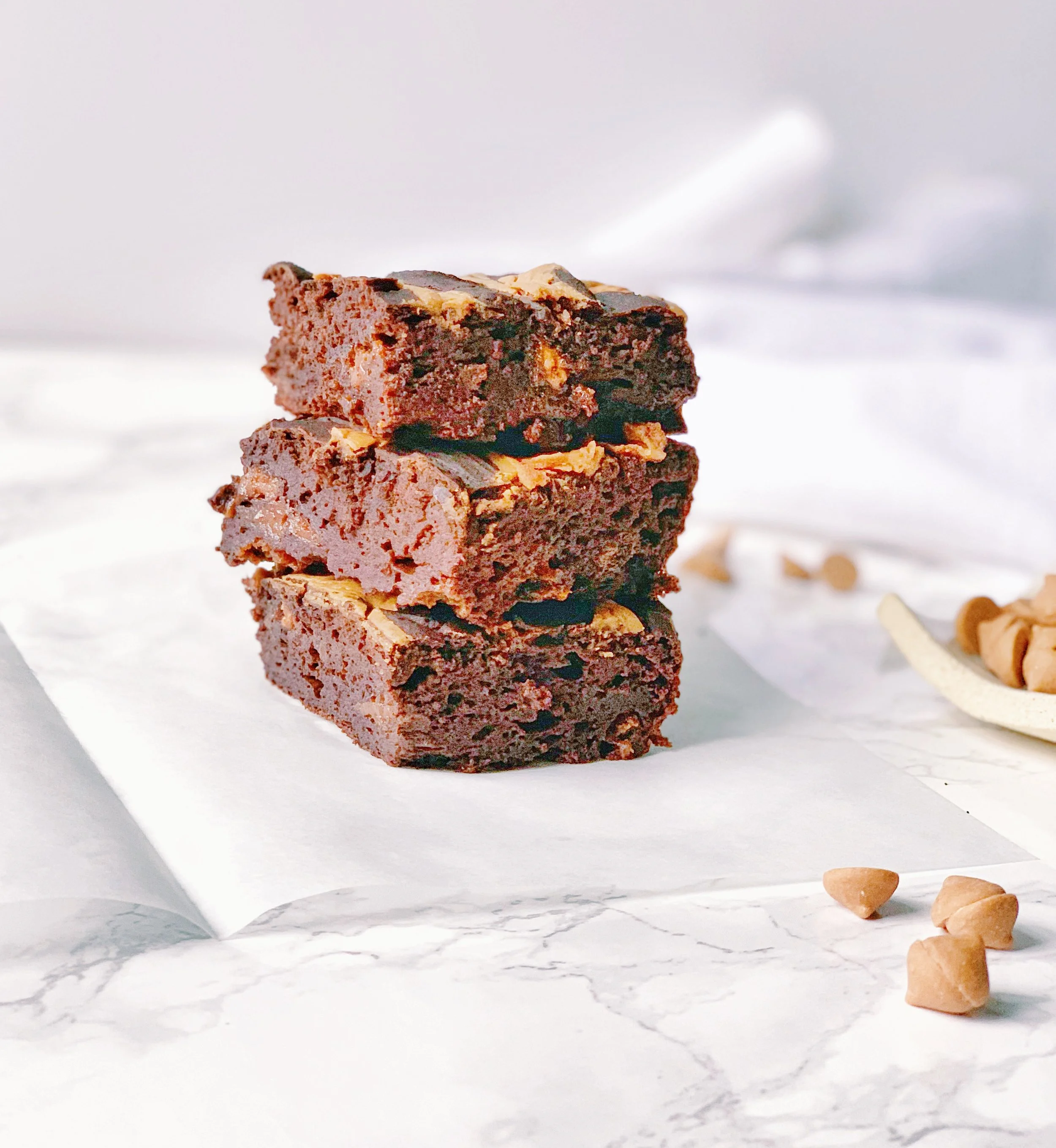 Peanut Butter Swirl Black Bean Brownies