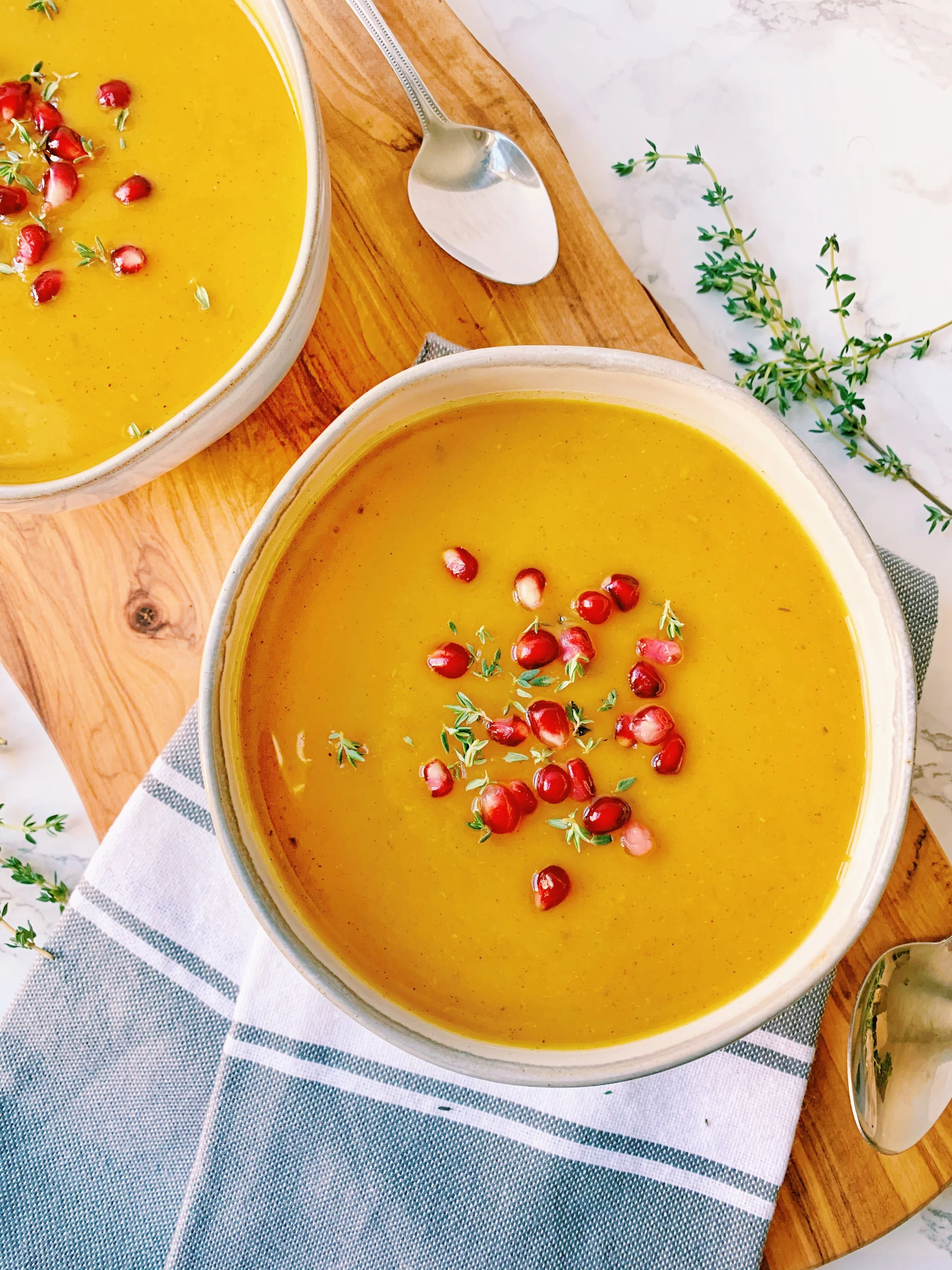 Easy Dairy-Free Butternut Squash and Pumpkin Soup