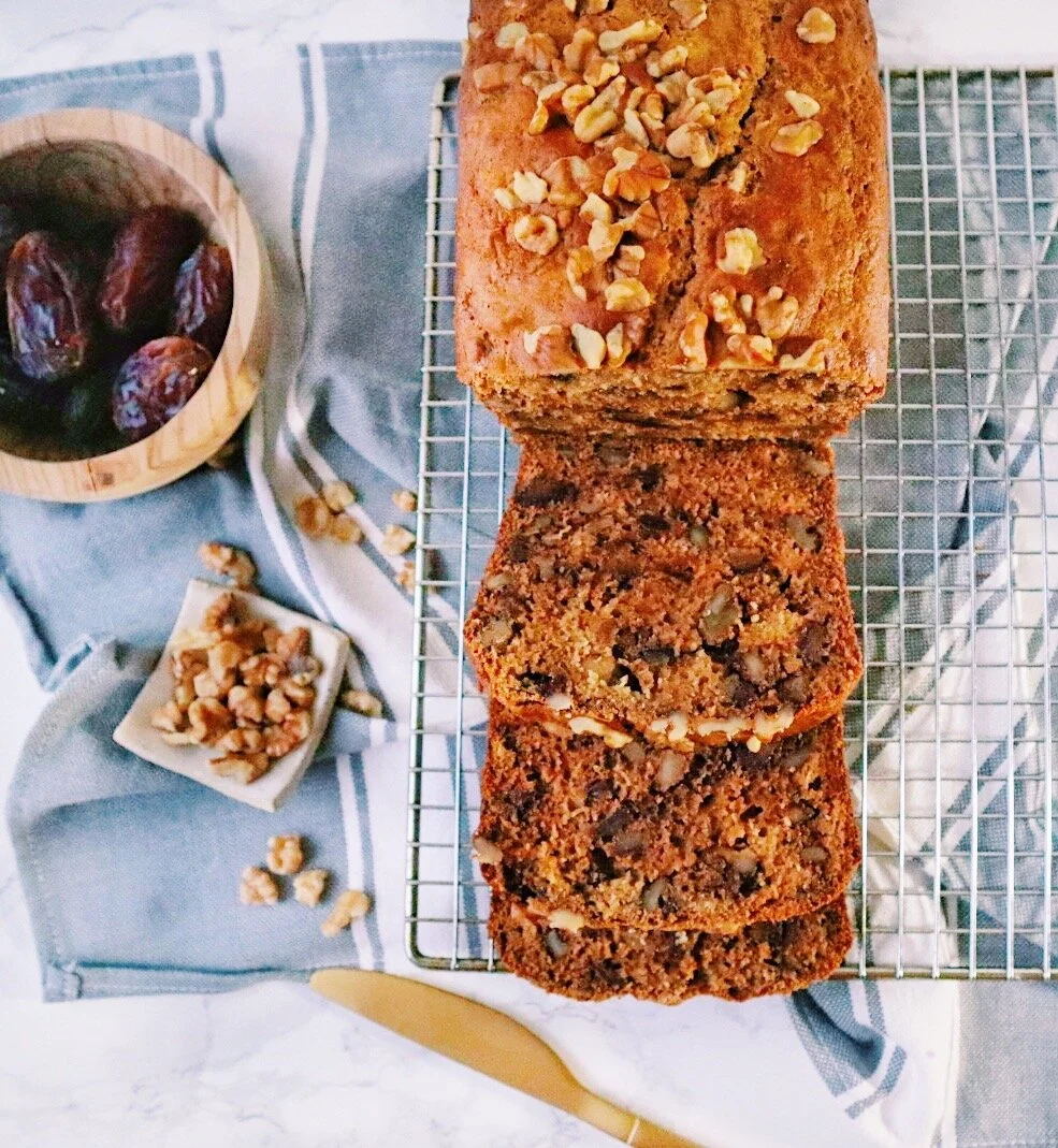 Healthy Date &amp; Walnut Bread 
