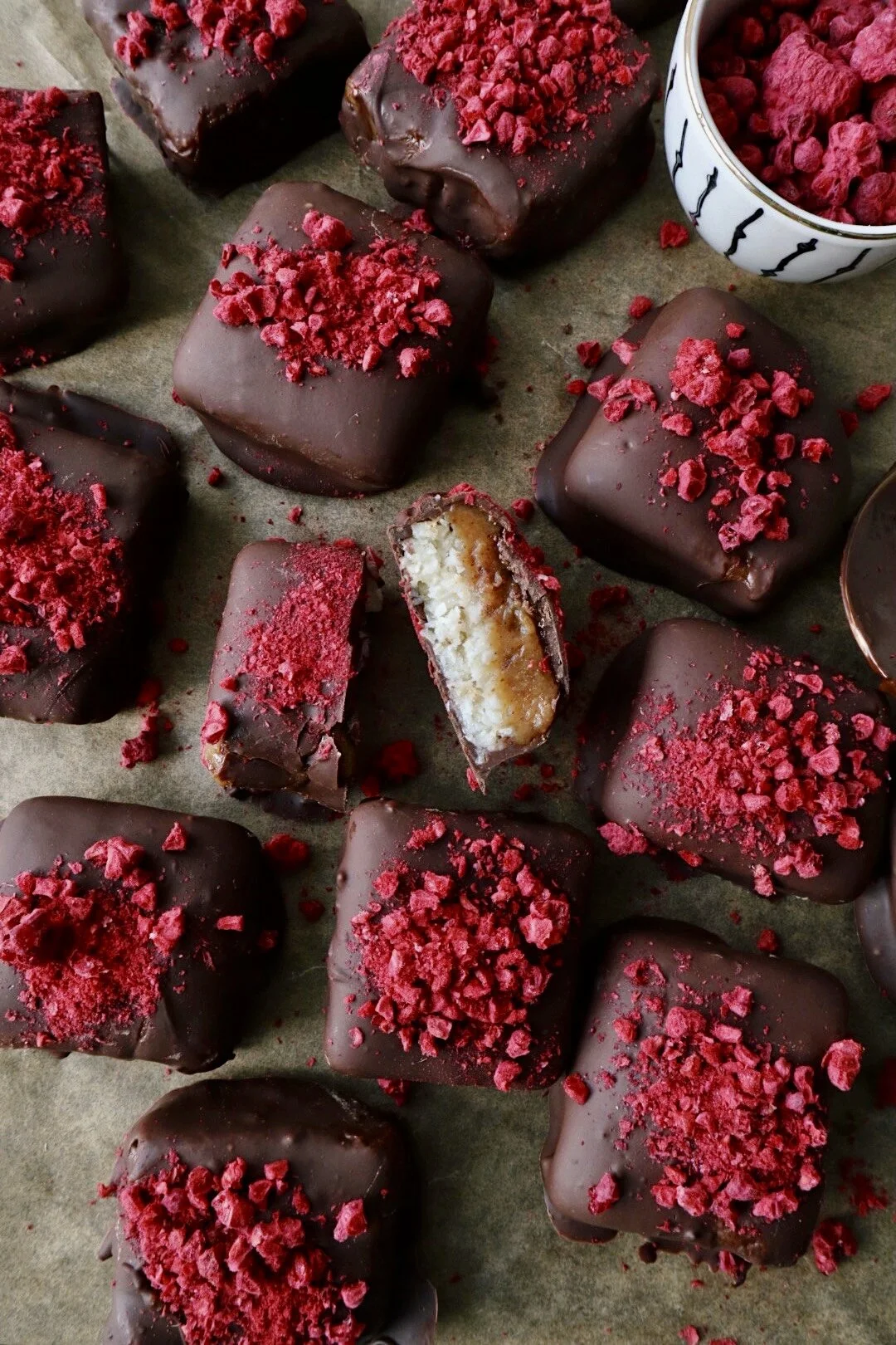 Healthier Boxed Chocolate Caramels  (Vegan + Paleo)