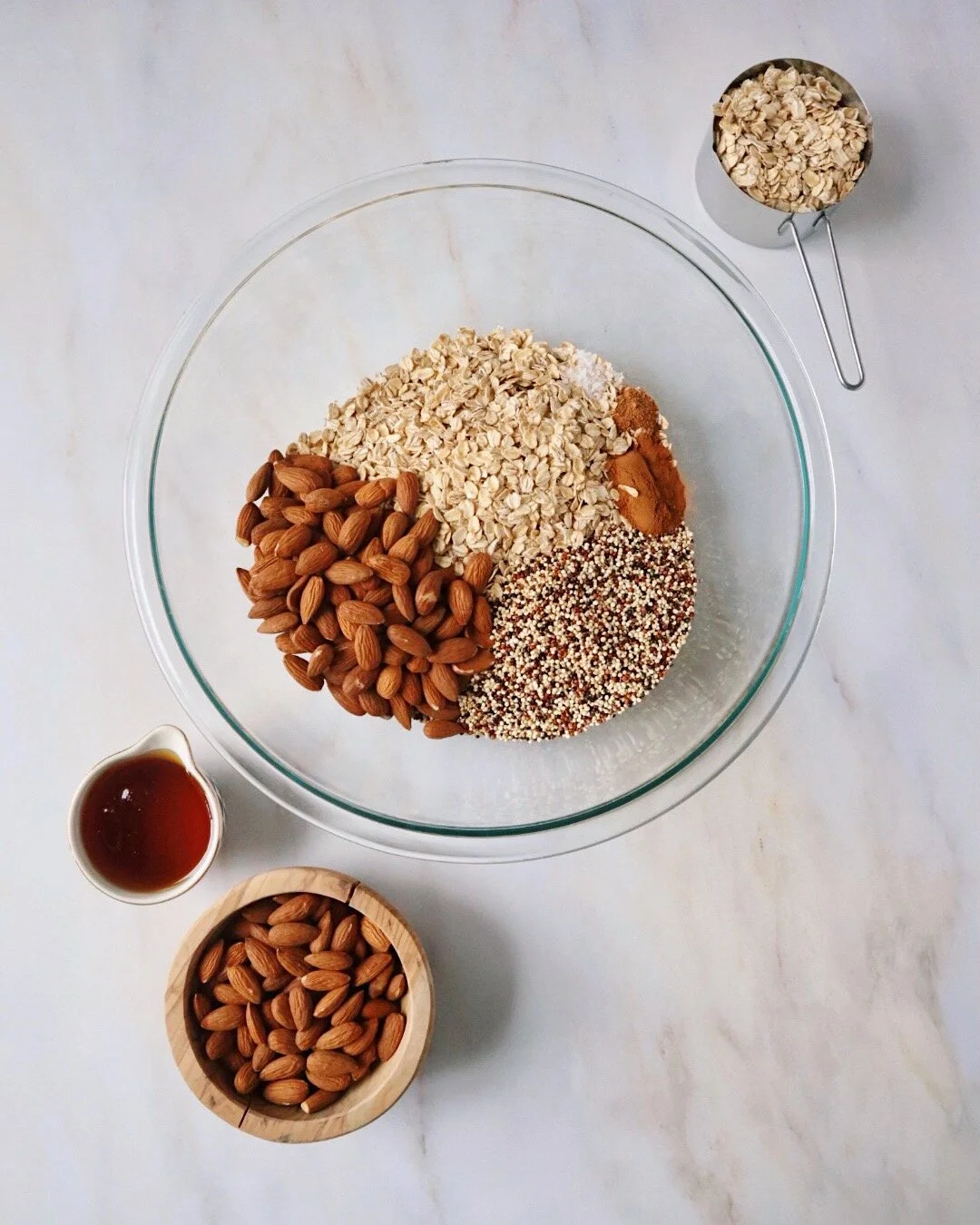 Maple Almond Butter Granola Ingredients