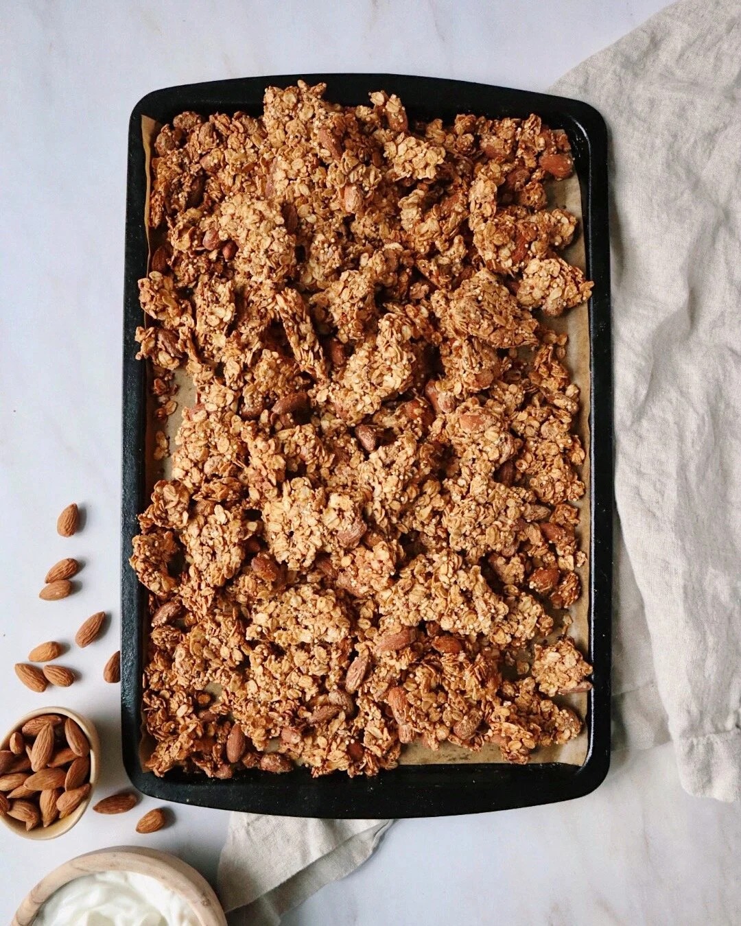 Vegan Maple Almond Butter Granola Recipe