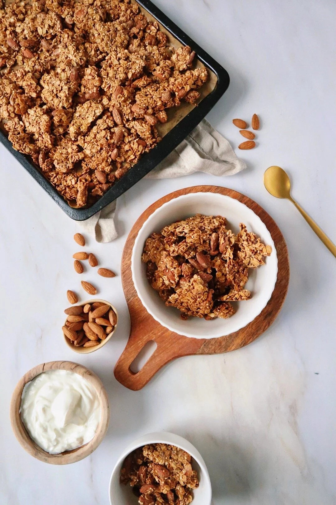 Healthy Maple Almond Butter Granola