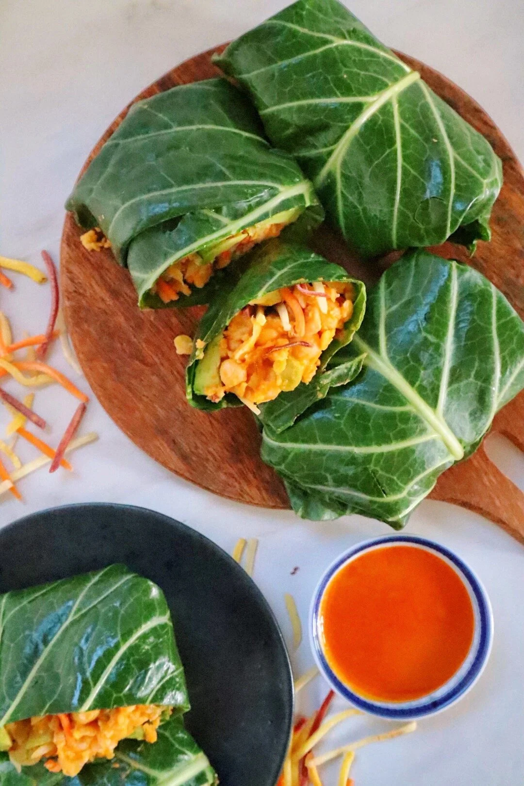 Gluten Free Buffalo Chickpea Wraps