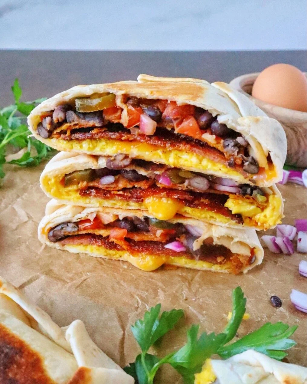 Healthy Breakfast Crunchwrap Supremes