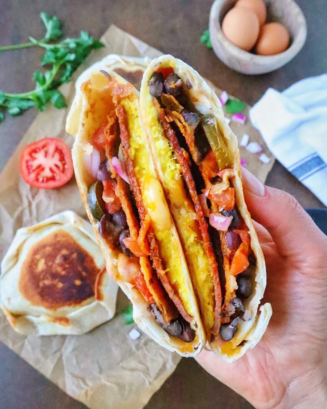 Healthy Breakfast Crunchwrap Supreme
