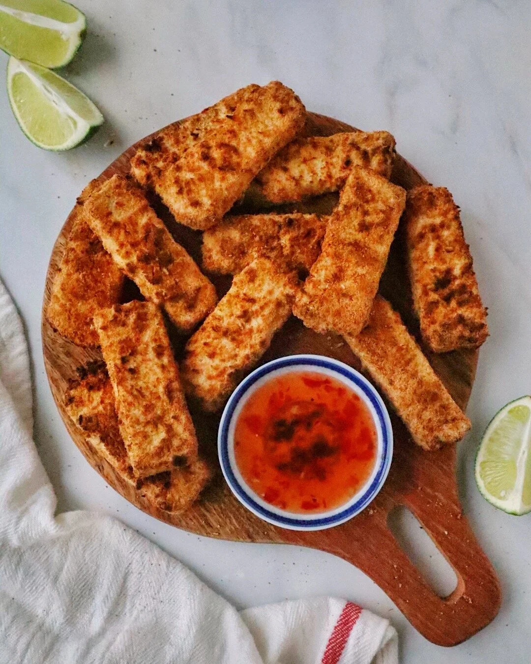 Air Fried Coconut Crusted Tofu