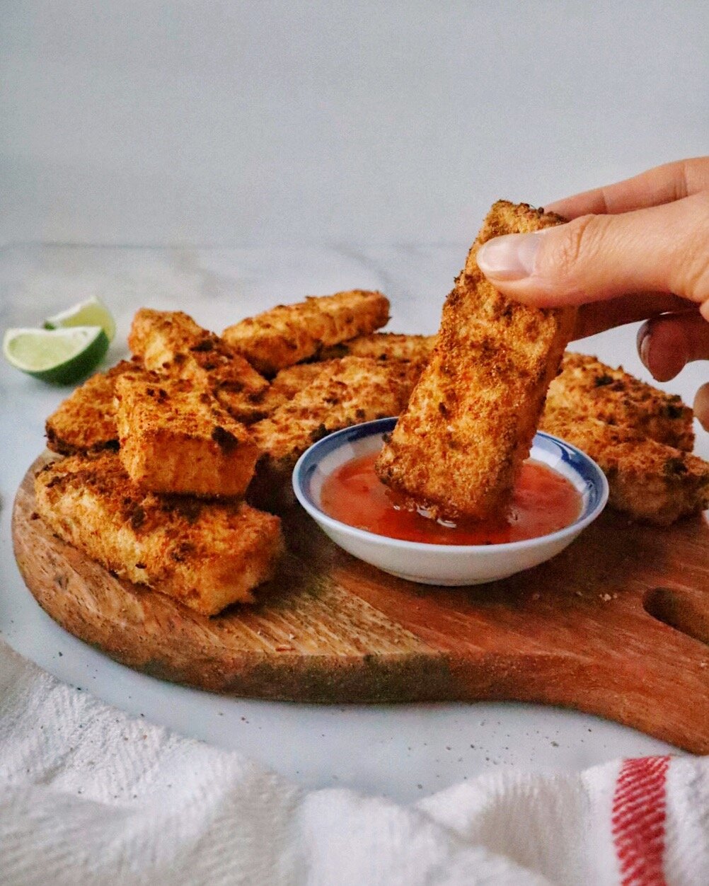 Vegan Toasted Coconut Tofu