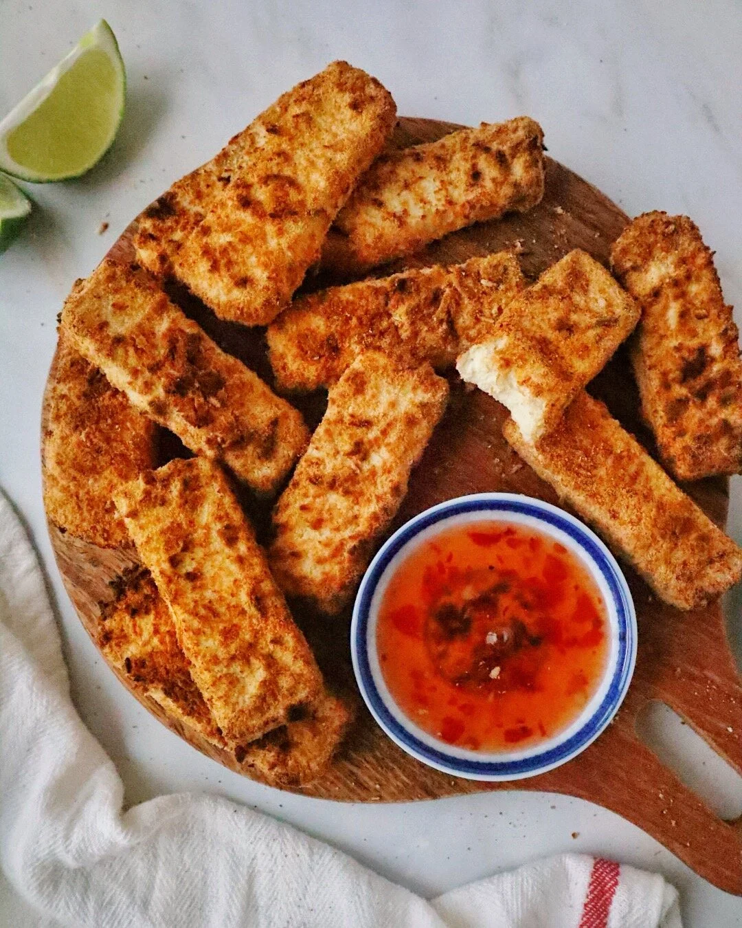 Vegan Coconut Crusted Tofu Strips