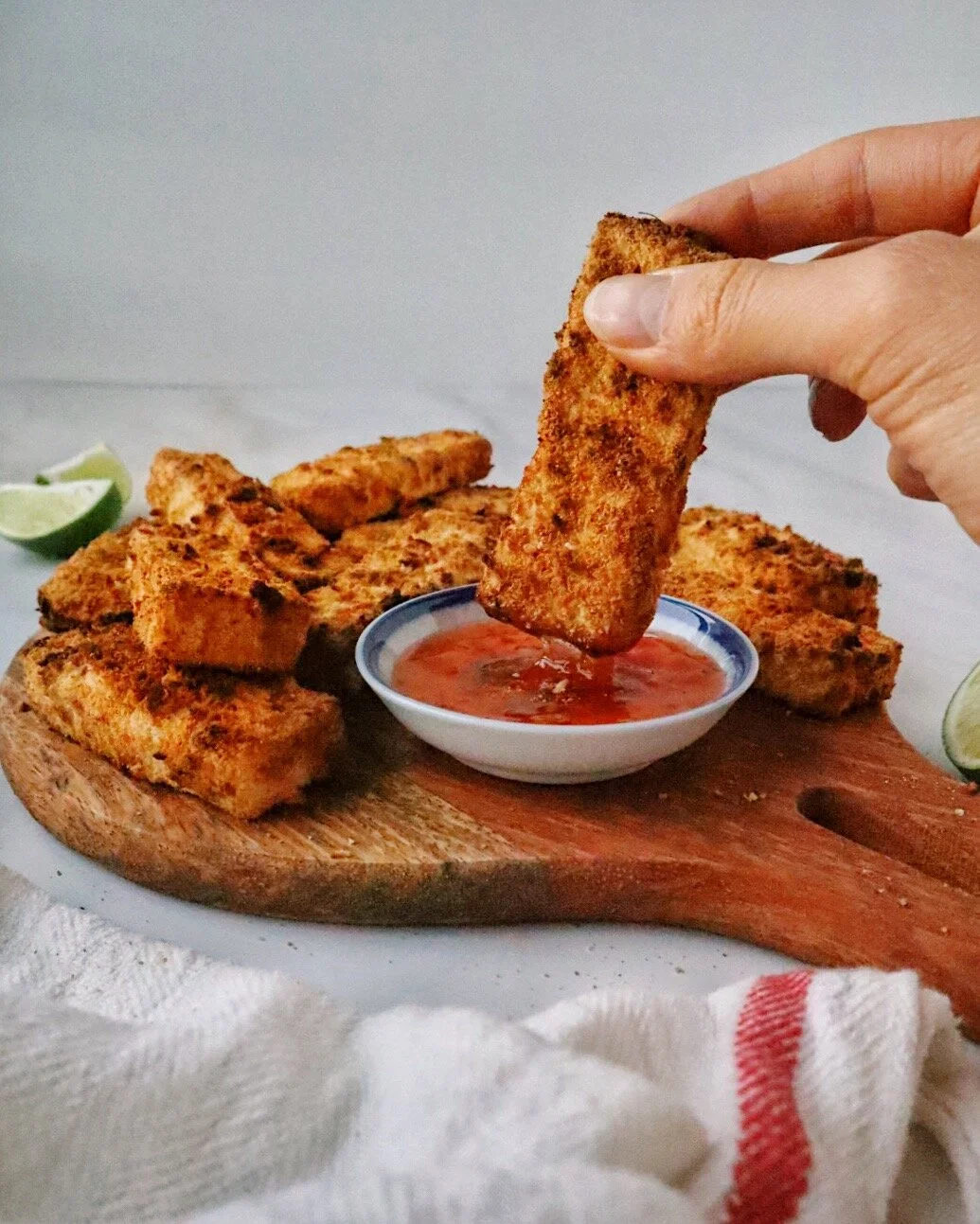 Coconut Crusted Tofu Strips