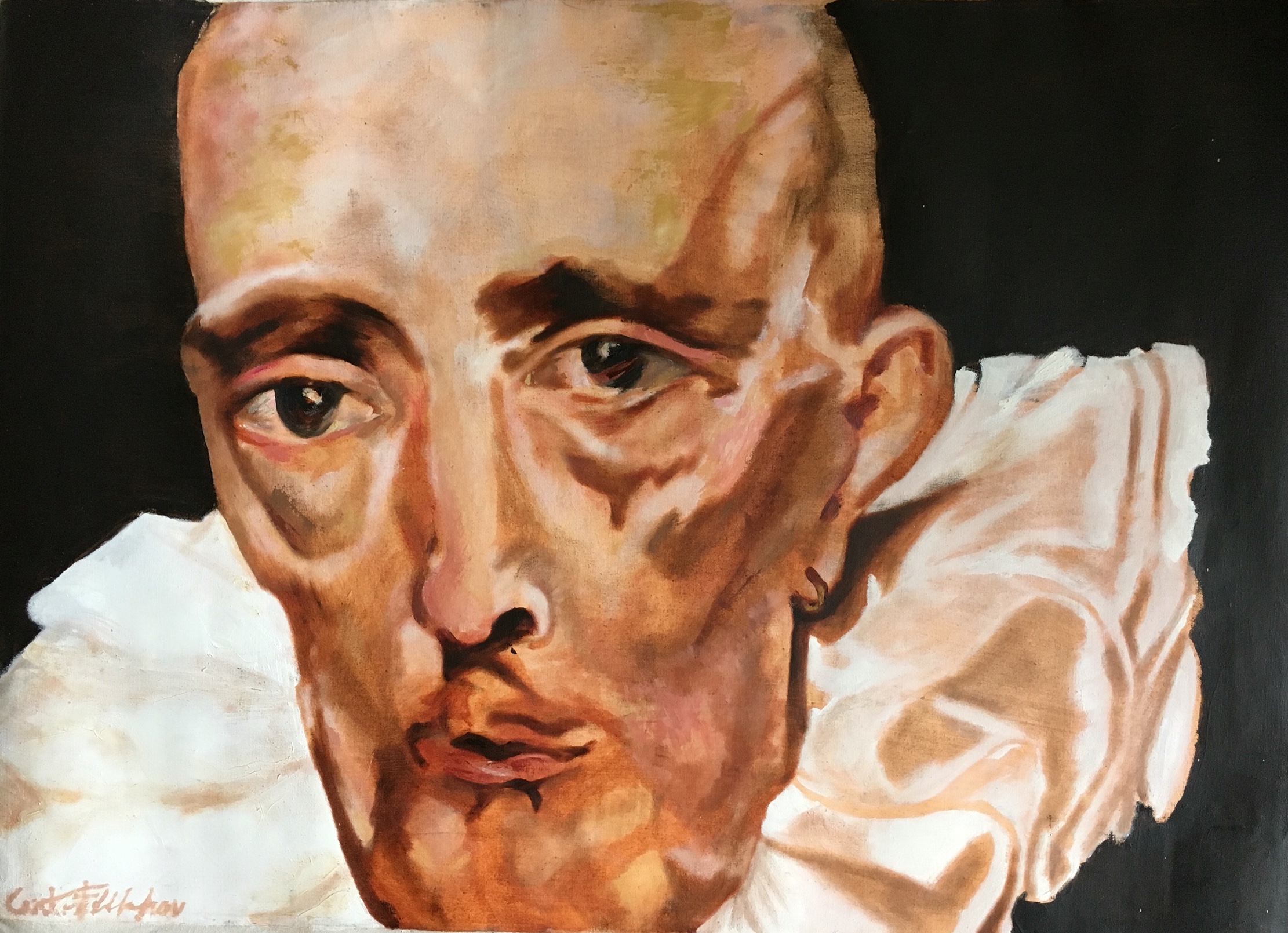 Friends have called him Pierre or Anibal over the years... oil on canvas, 2008 prints for sale, inquire for pricing.