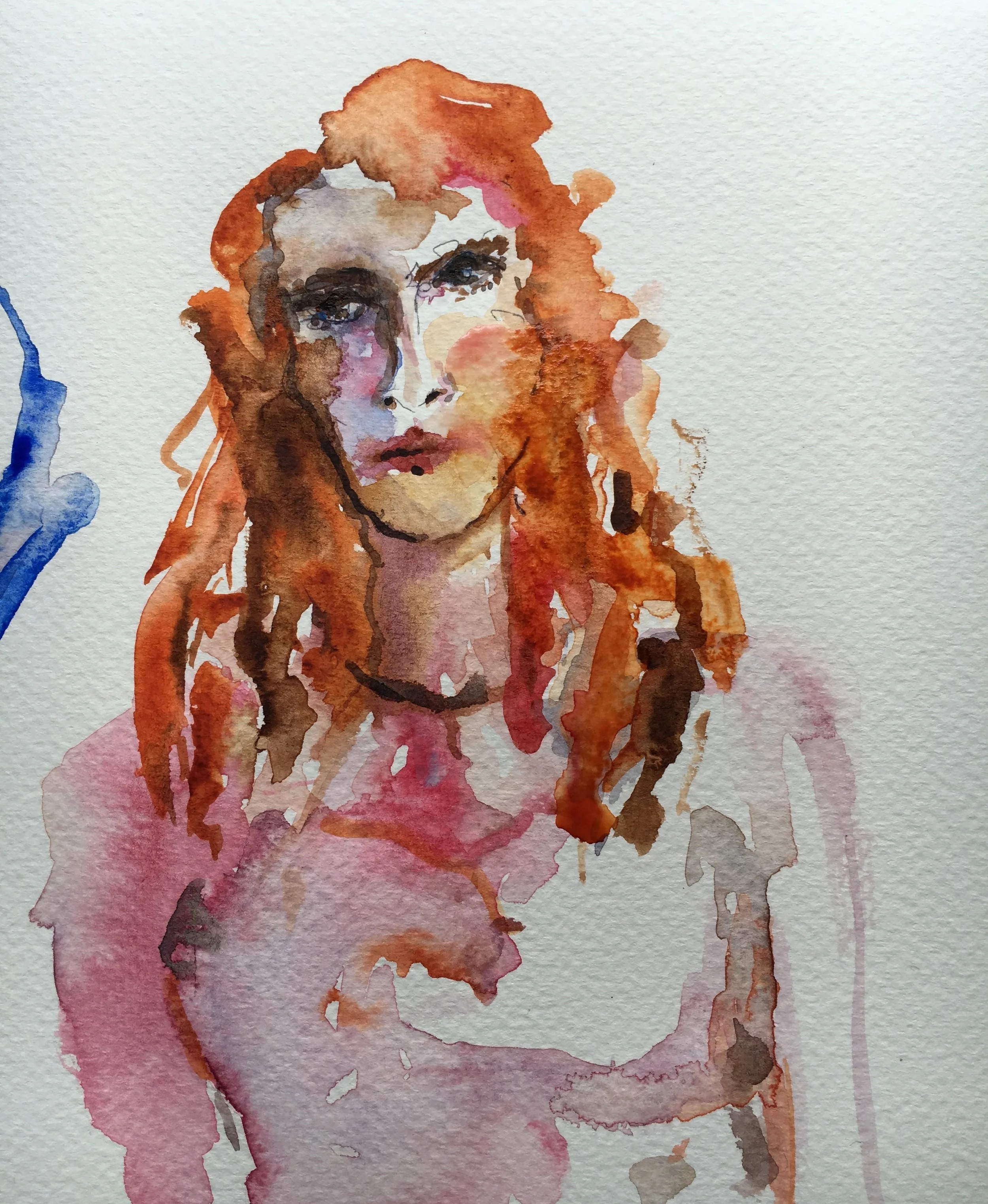 watercolor on paper, 2016 original and prints for sale, inquire for pricing
