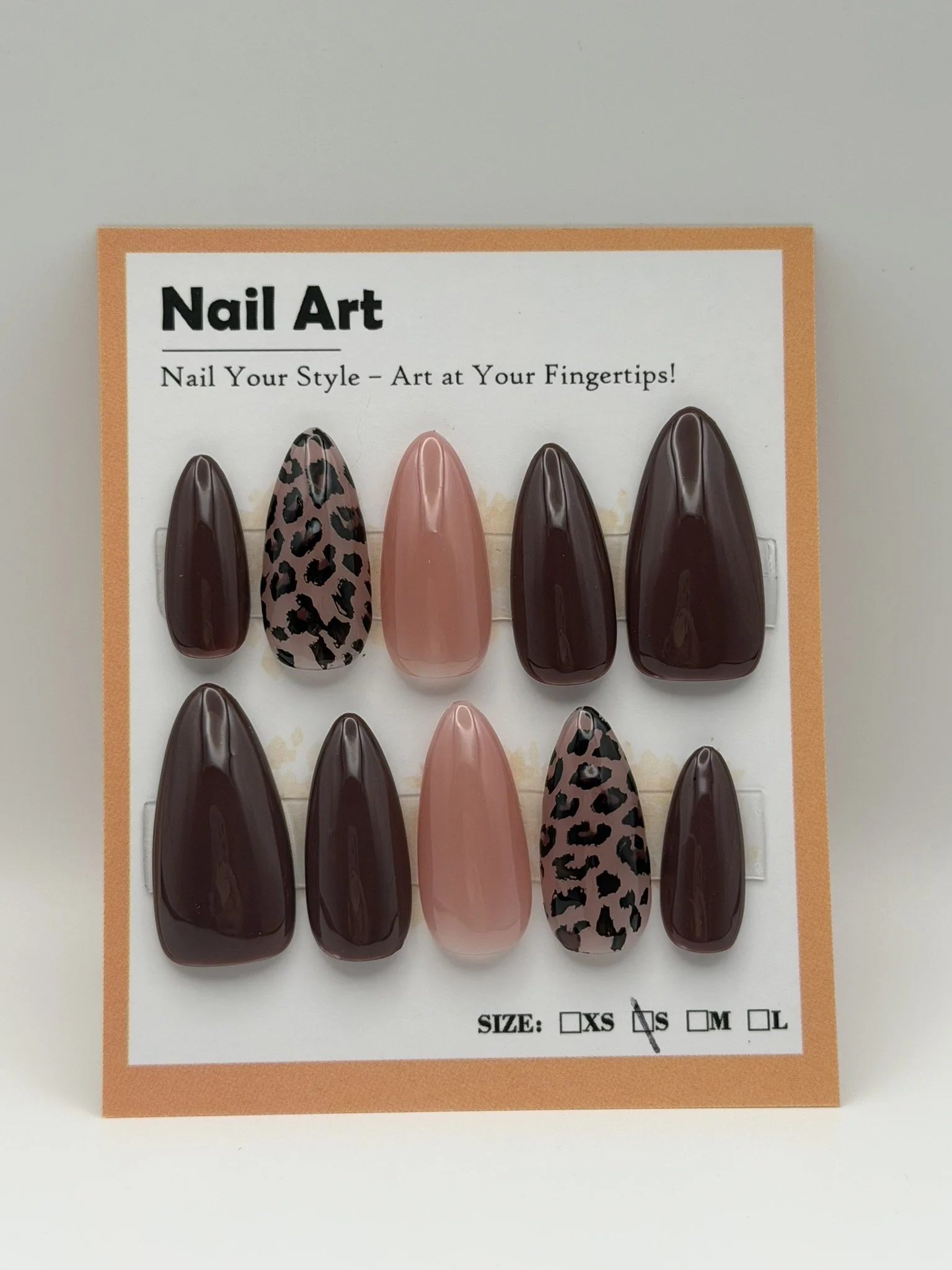 Size Small, Medium Length: Brown Cheetah