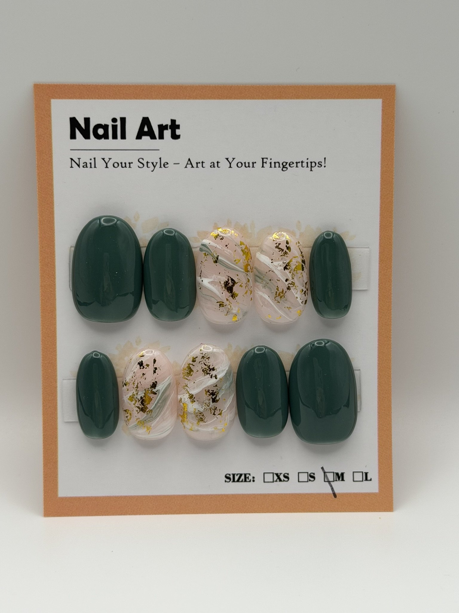 Size Medium, Short Length: Sage Green Marble
