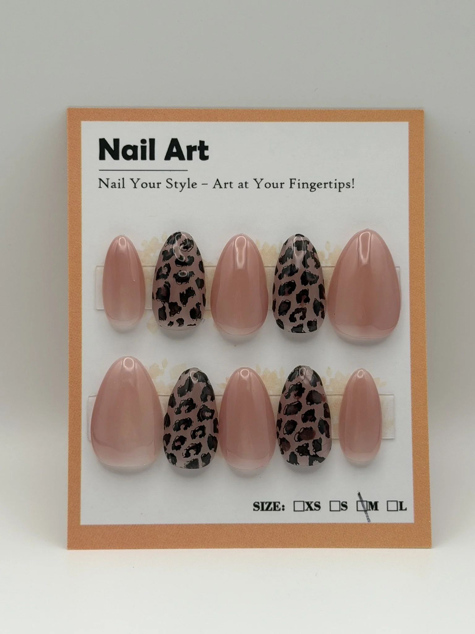 Size Medium, Short Length: Nude with Cheetah