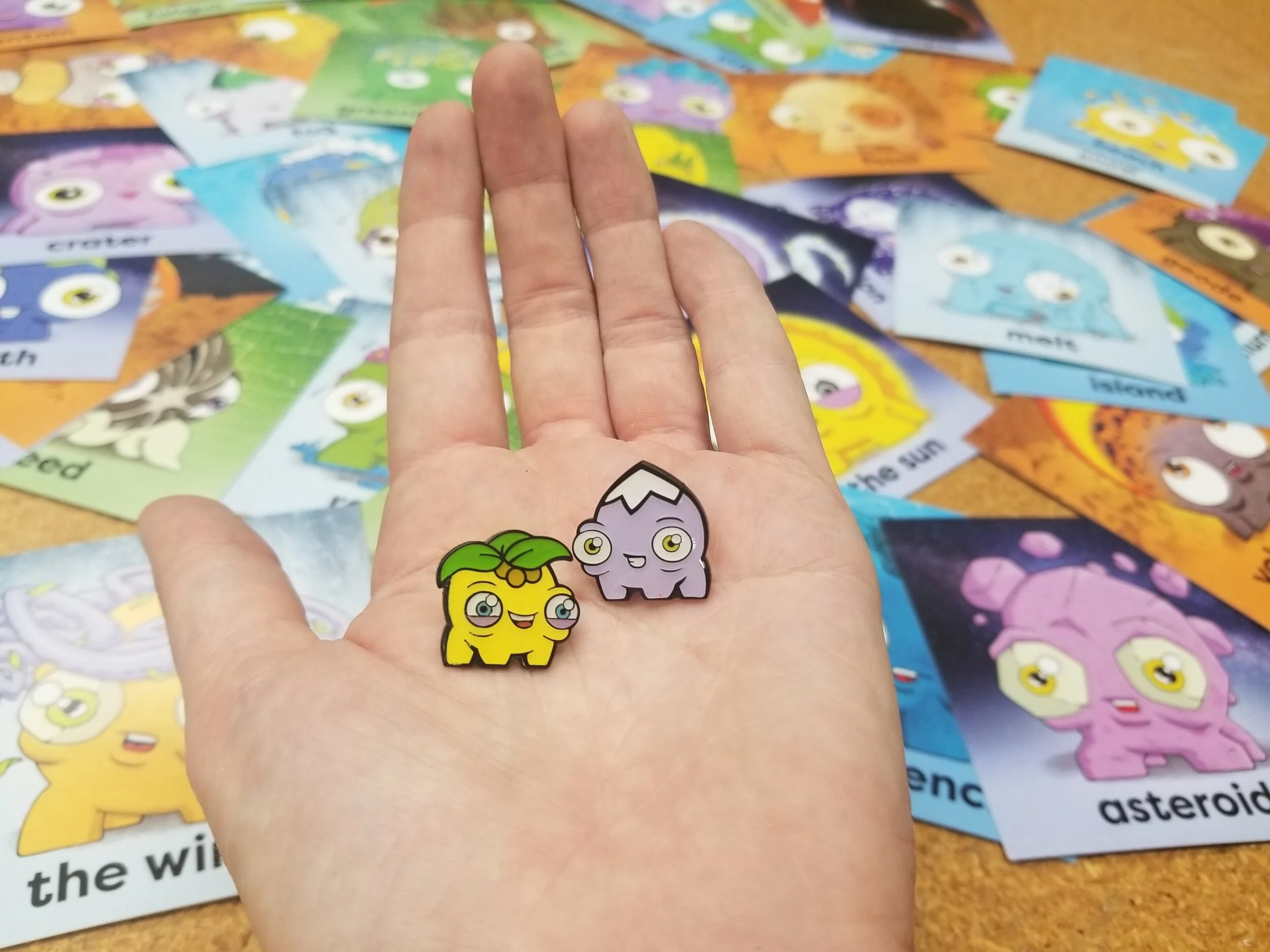 Enamel Pins - Kid Coconut & Petey Peak