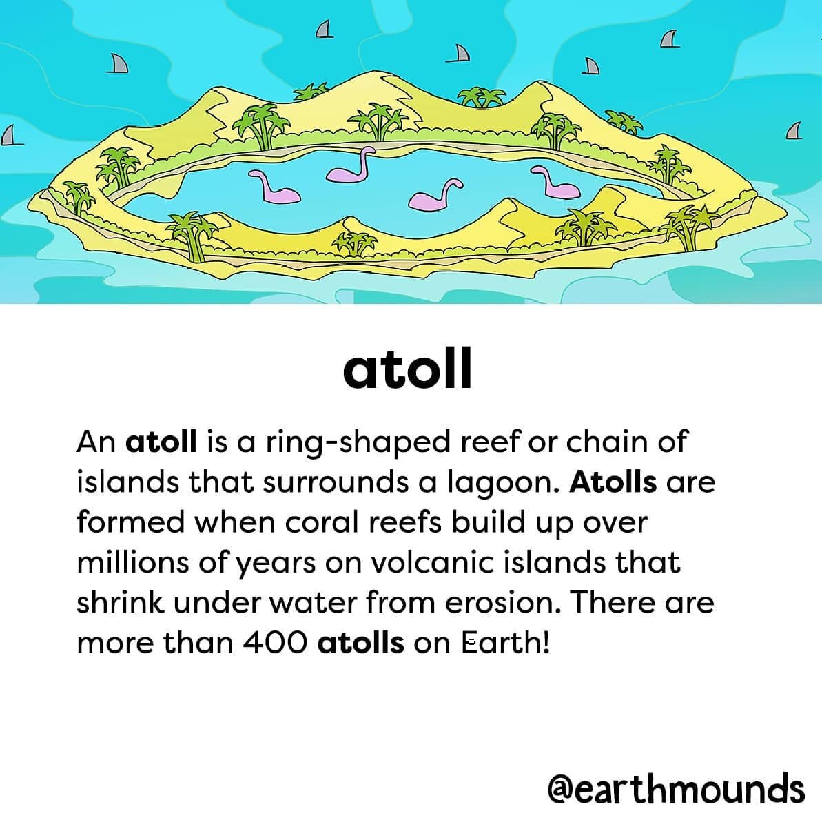 disclaimer: atolls most likely do not actually harbor sea monsters.