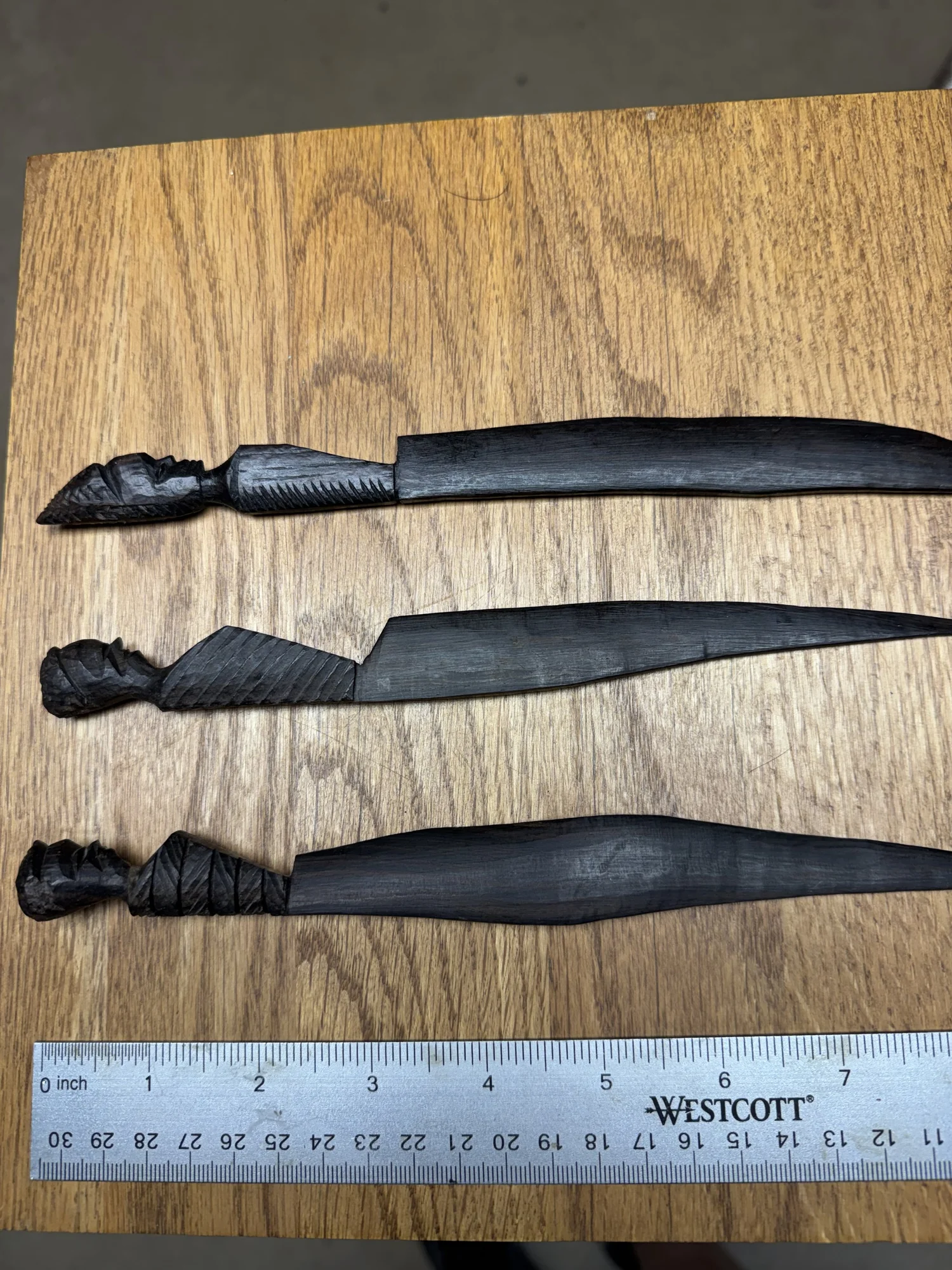Three South African carved letter openers, view 3