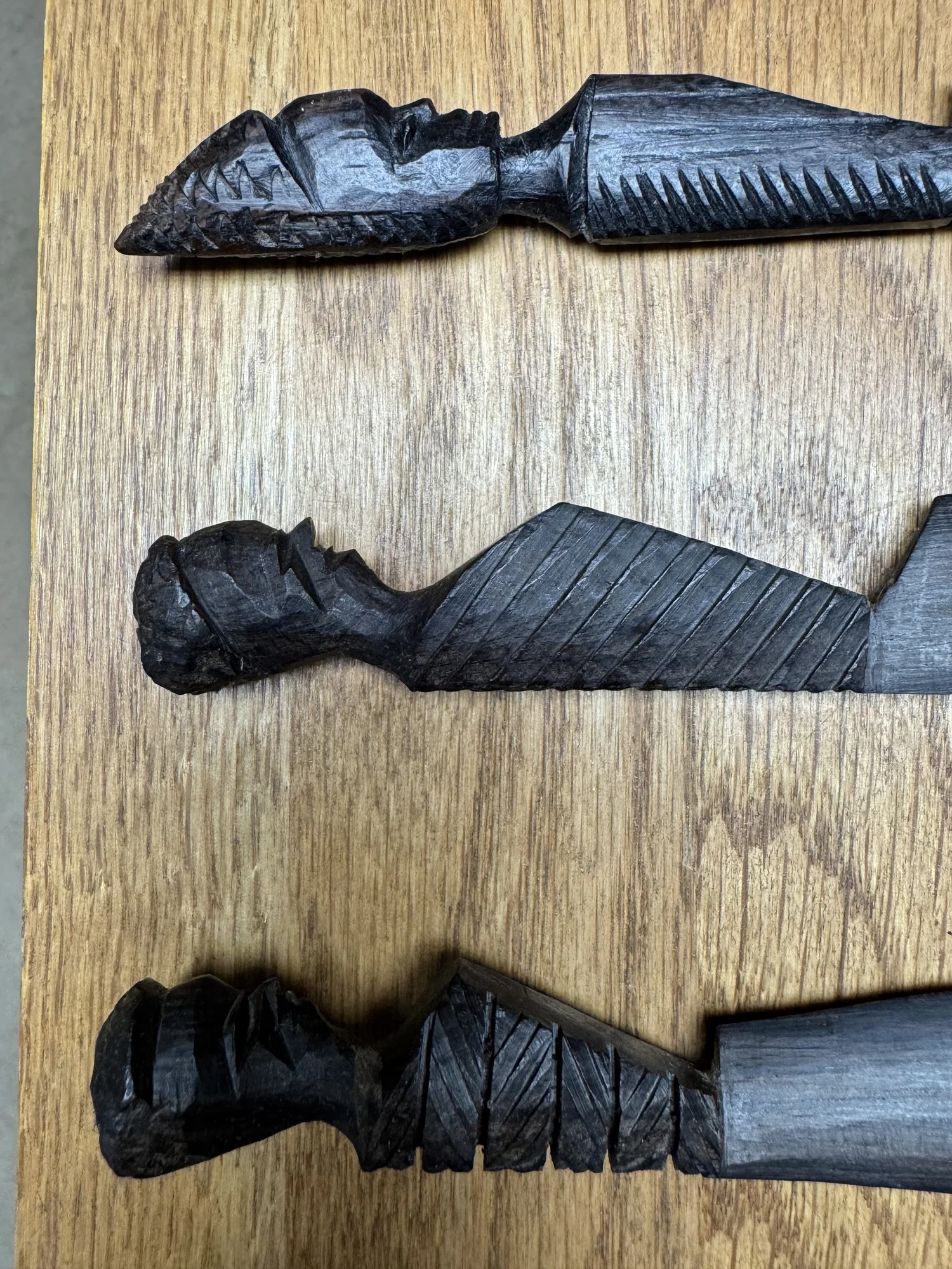 Three South African carved letter openers, view 5