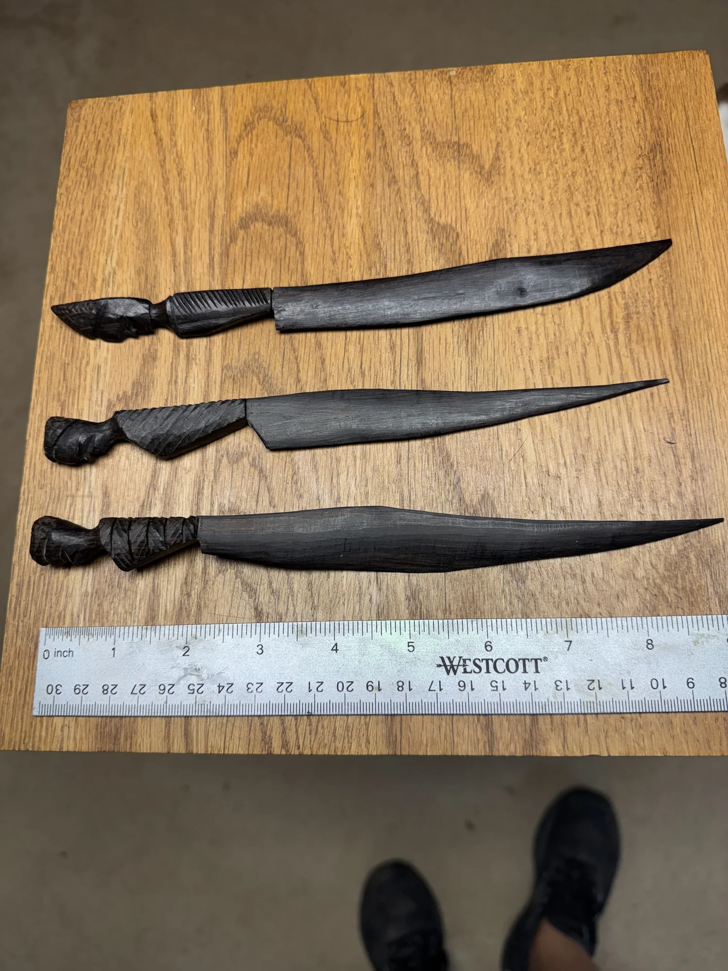 Three South African carved letter openers, view 4