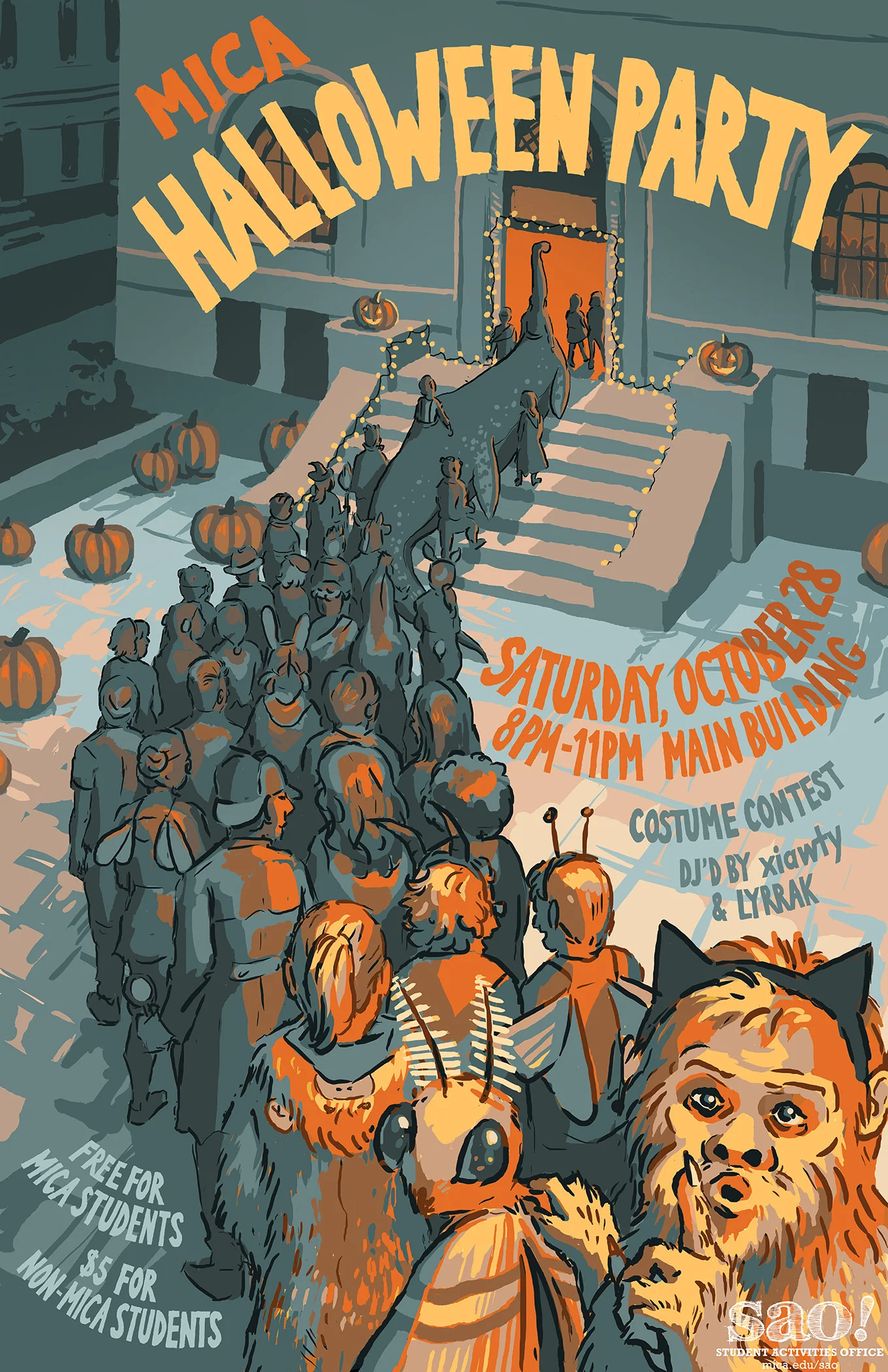 Winner of MICA's 2017 Halloween Party poster contest 2017