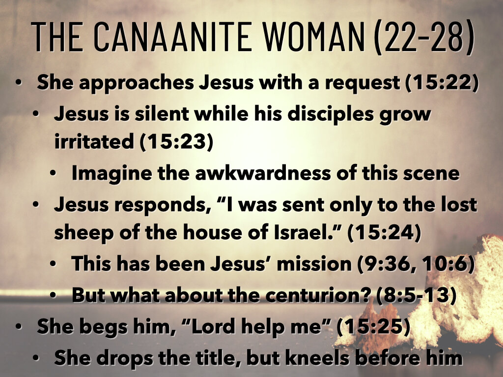 Crumbs (Matthew 152128) — Saraland Christians