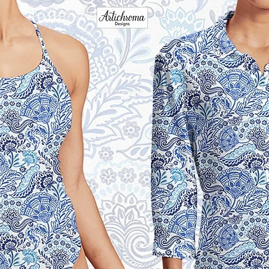 Decorative Jacobean floral print in classic blue and white with exclusive license only at Patternbank.

EDITORS&rsquo; PICK! Thank you @patternbank!❤️ 
.
.
.
.
#patternbank #newonpatternbank #patternbankdesigner #textiledesign #swimwearprint #printst
