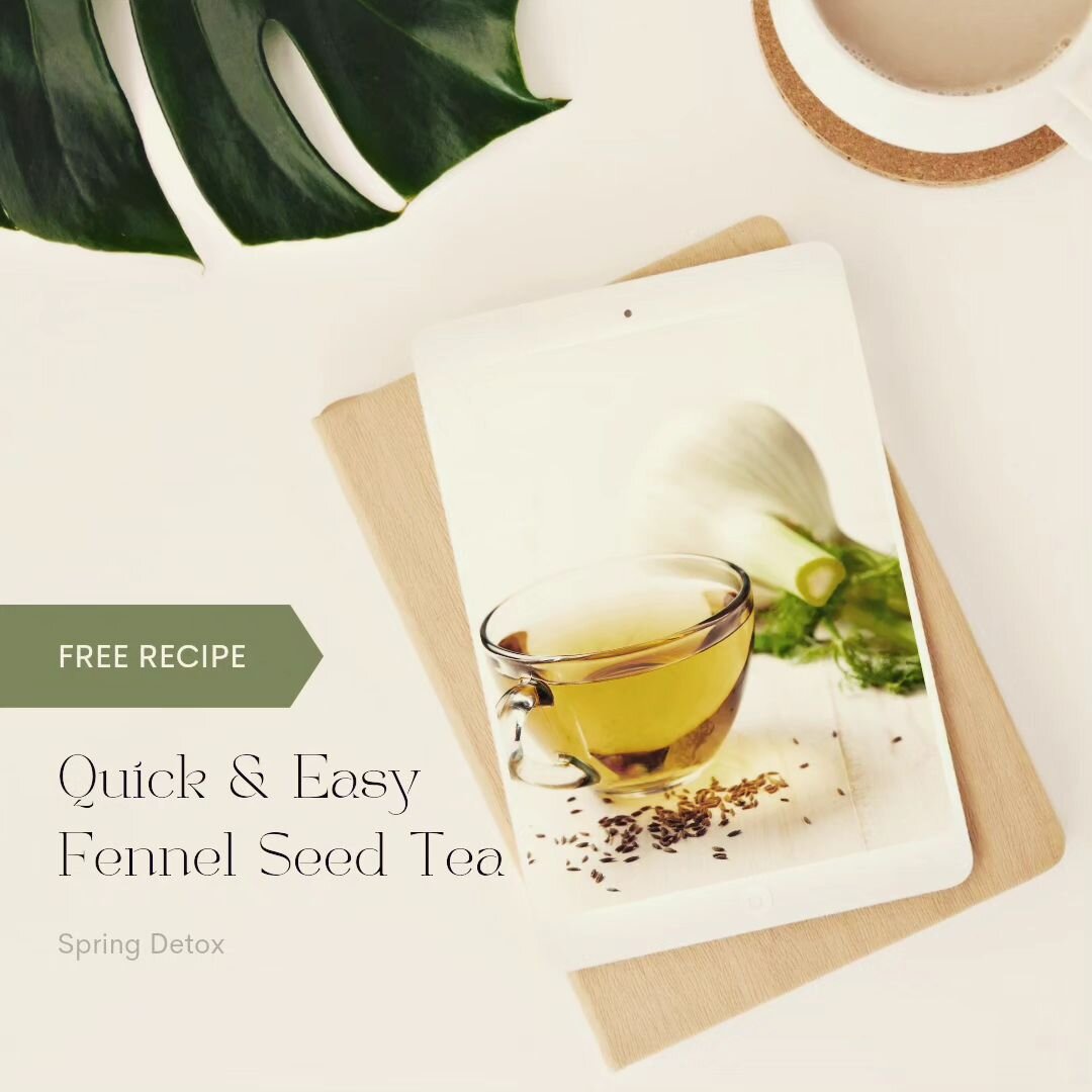 Sip on the goodness of homemade fennel seed tea this Spring! 🌸🍵

It's a great way to support your body's natural detoxification and promote overall well-being. 

👇 Click here to get our free fennel seed tea recipe and find out how to detox right i