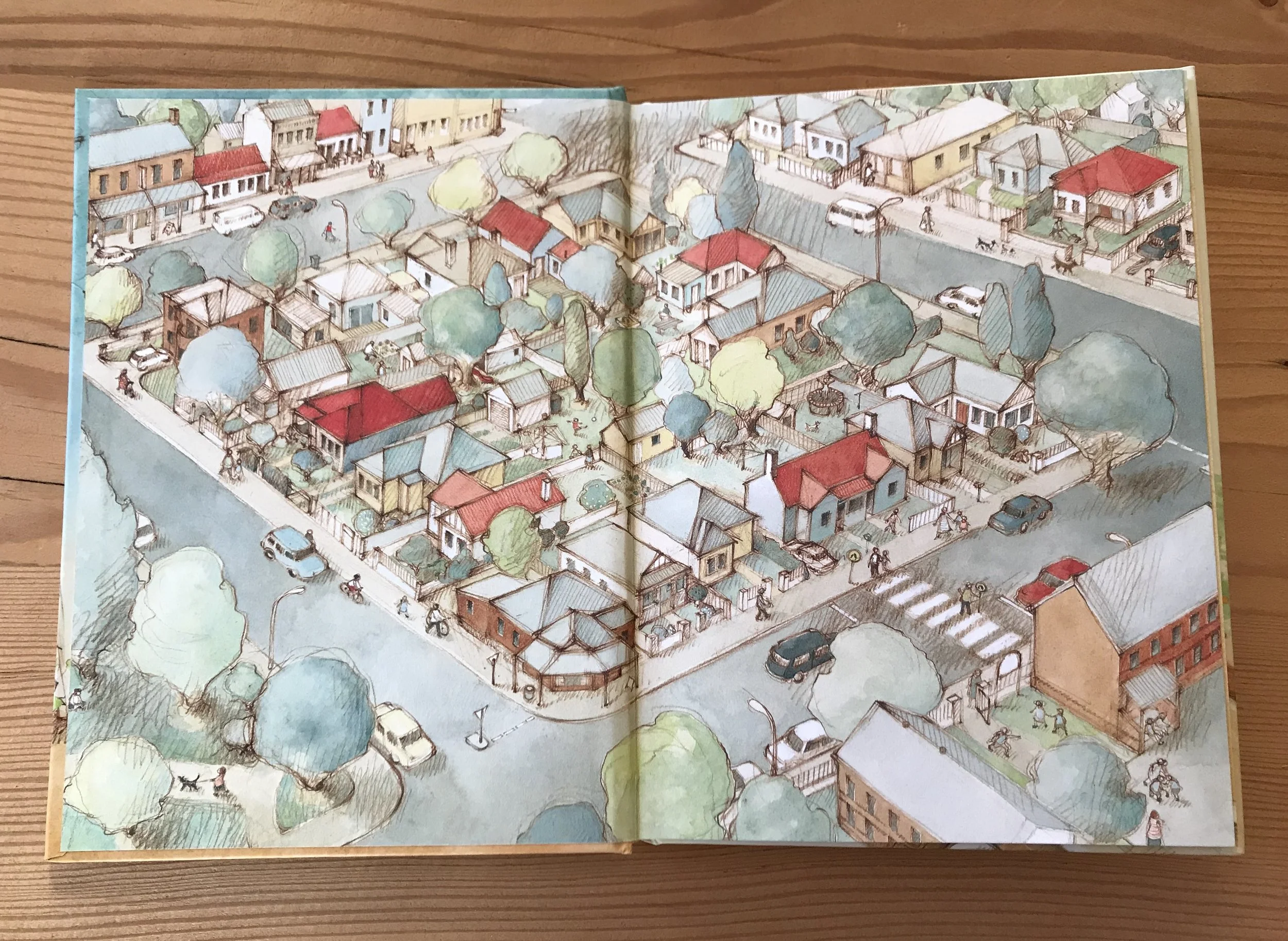 Freya Blackwood's endpaper for The Cleo Stories by Libby Gleeson (Allen & Unwin 2015)