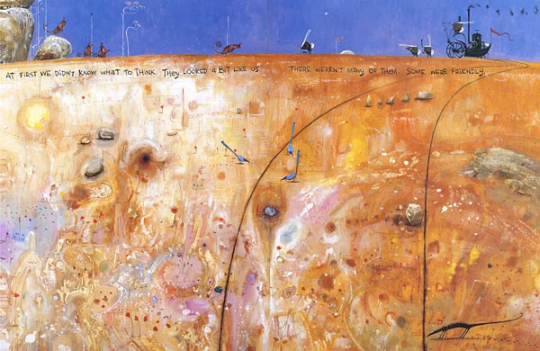 Illustration by Shaun Tan from The Rabbits by John Marsden.