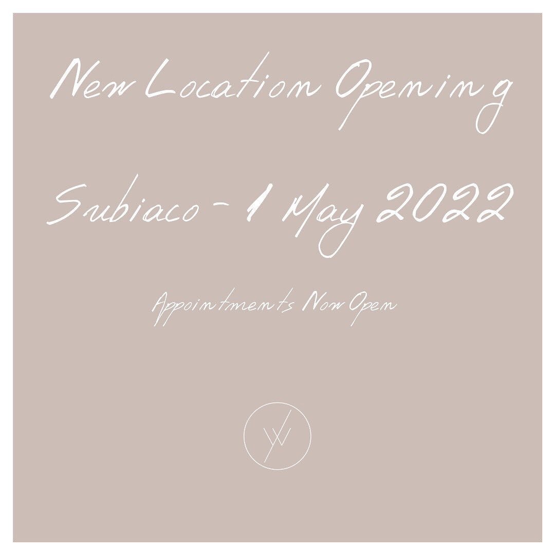 NEW LOCATION➖ We will be opening our doors to a new light filled space on 1 May 2022 in Subiaco. 

Appointments are now open with more availability. 

Telehealth will still be available along with extra services coming very soon. Subiaco will also be