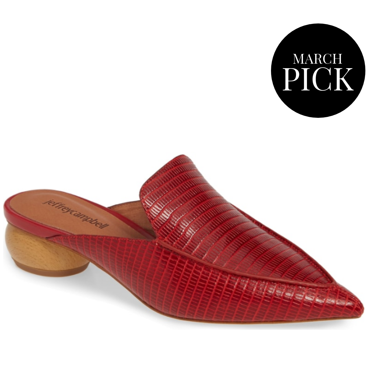 Vionit Lizard Embossed Loafer Mule