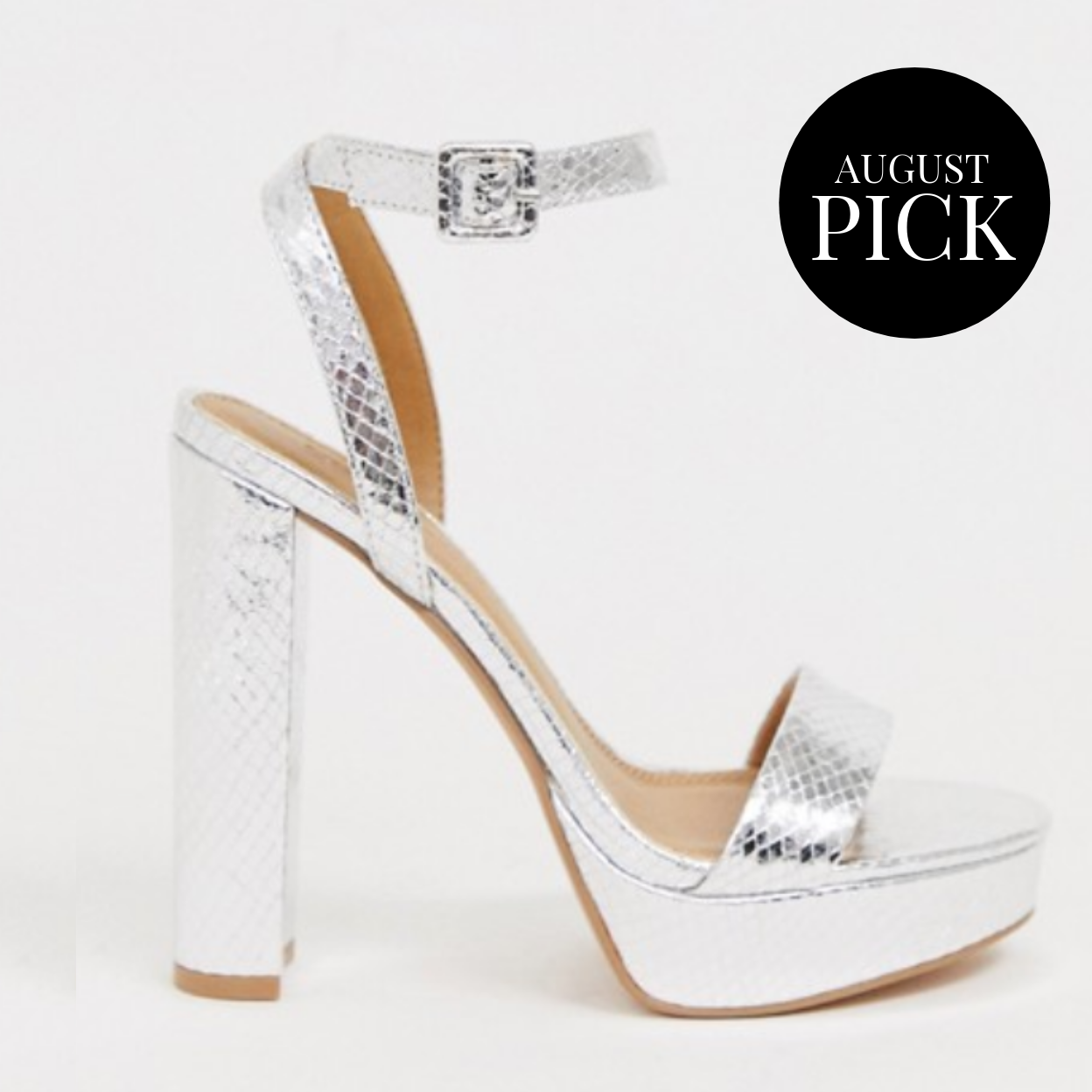 Nutshell Platform Barely There Heeled Sandals