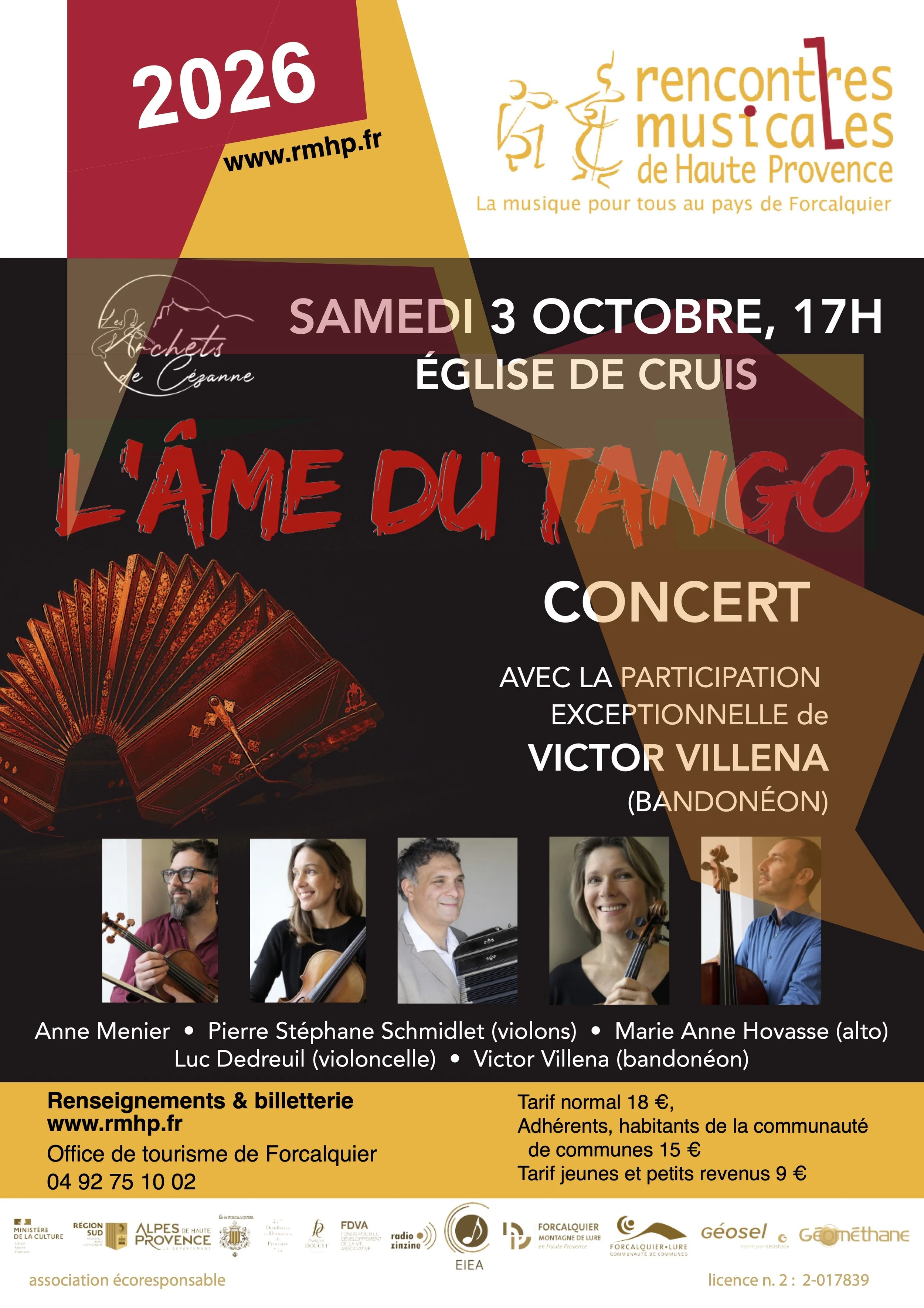 Les Archets de Cézanne, Victor Villena et l’âme du tango